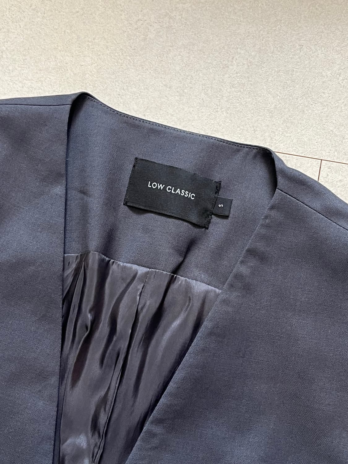 로우클래식 논카라 그레이 자켓 상품이미지3