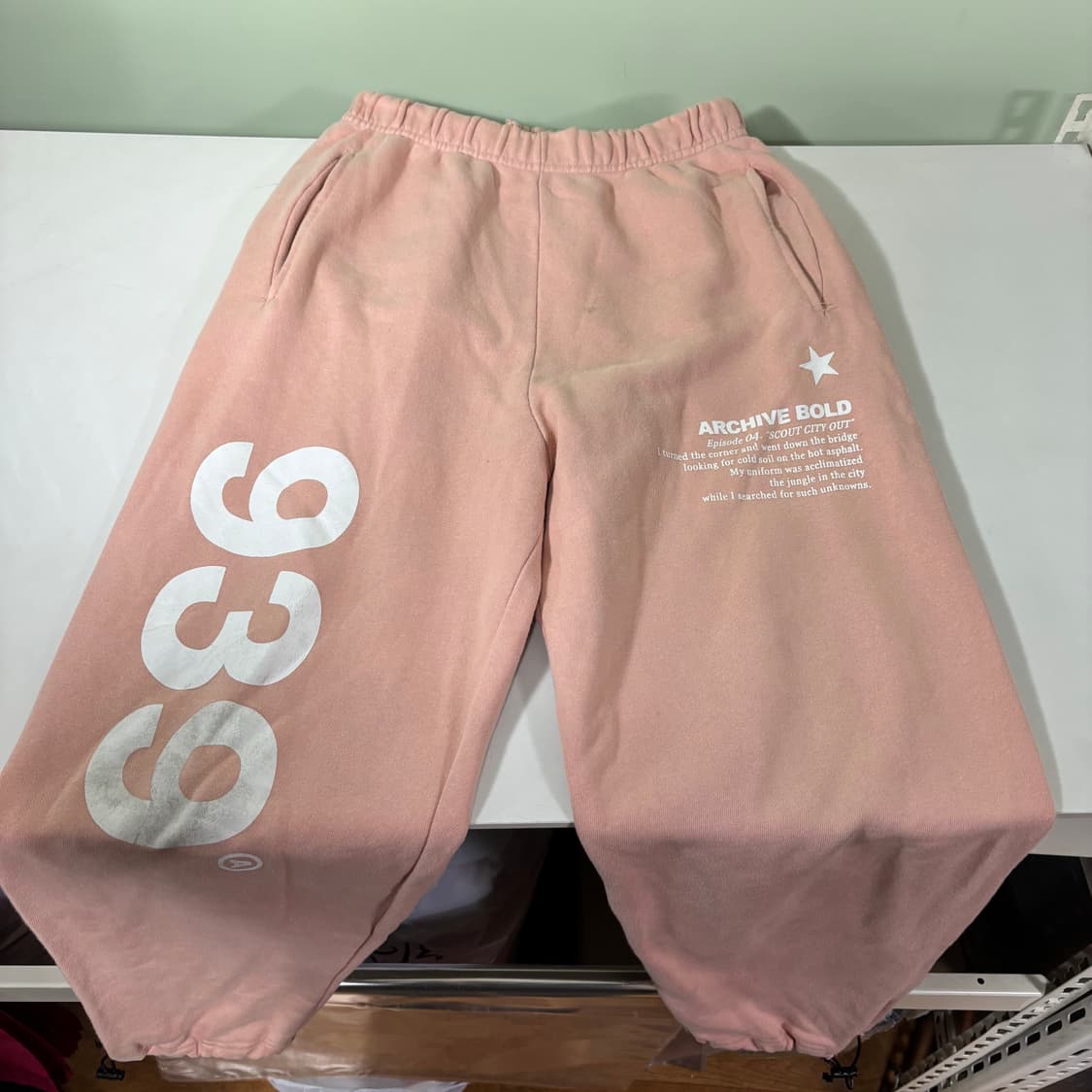 M 아카이브볼드 939 분홍 스웻팬츠 상품이미지2