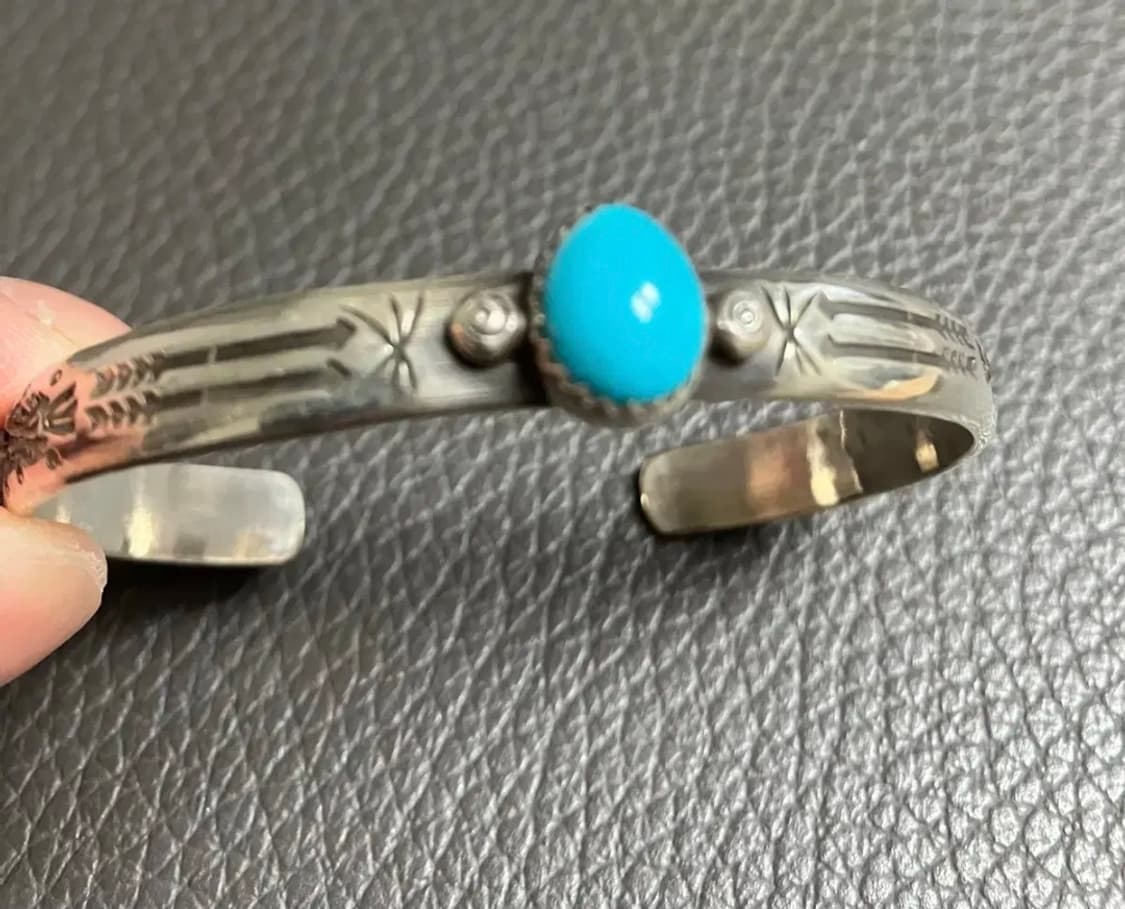 네이티브 아메리칸 나바호 뱅글 925실버 navajo 상품이미지3