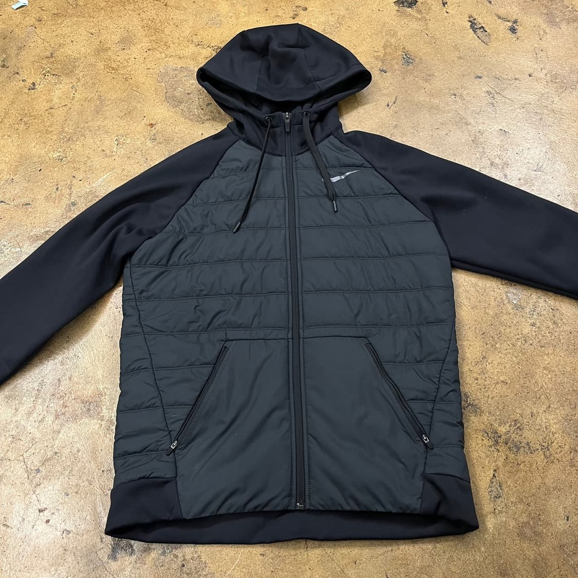 [정품/L] 나이키 블랙 패딩 후드집업 b16 상품이미지3