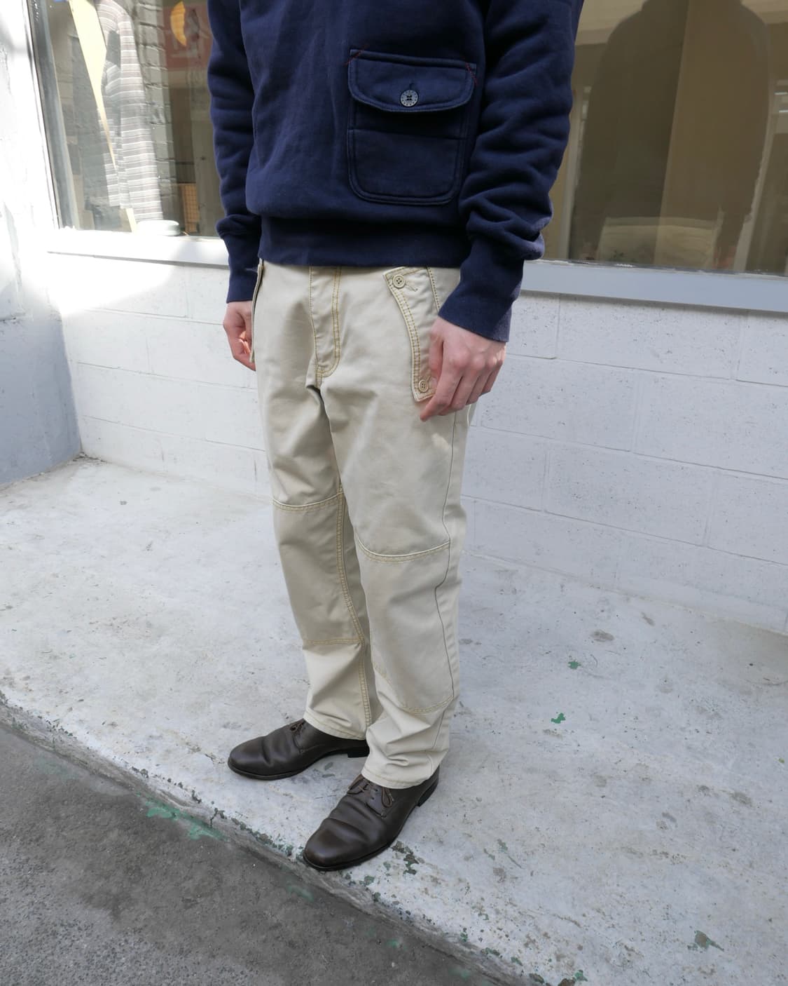 꼼데가르송 옴므 플러스 더블니 팬츠 상품이미지1