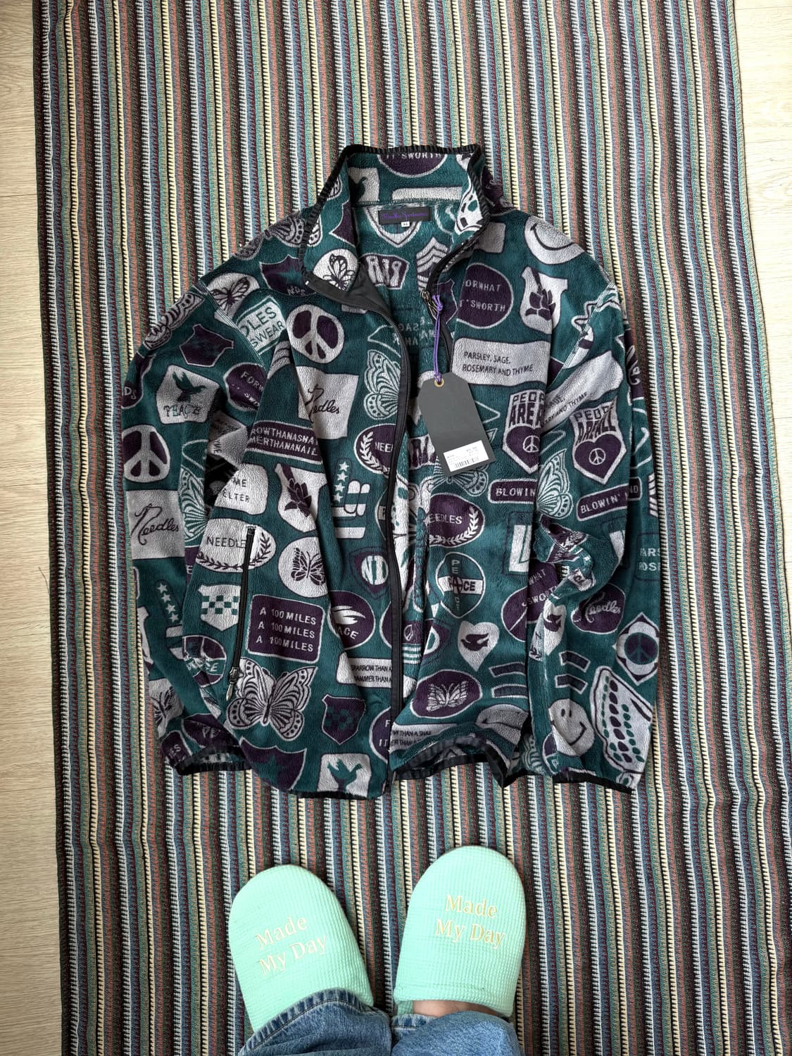 니들스 파이핑 후리스 자켓 상품이미지2