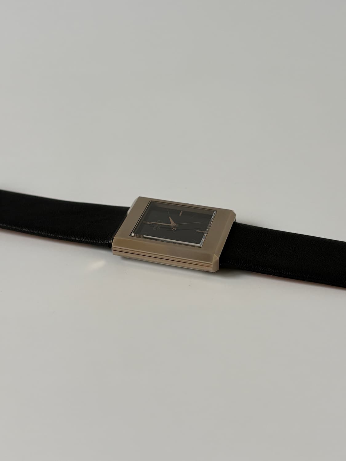 1980s Black Dial Gold Square Quartz 상품이미지7