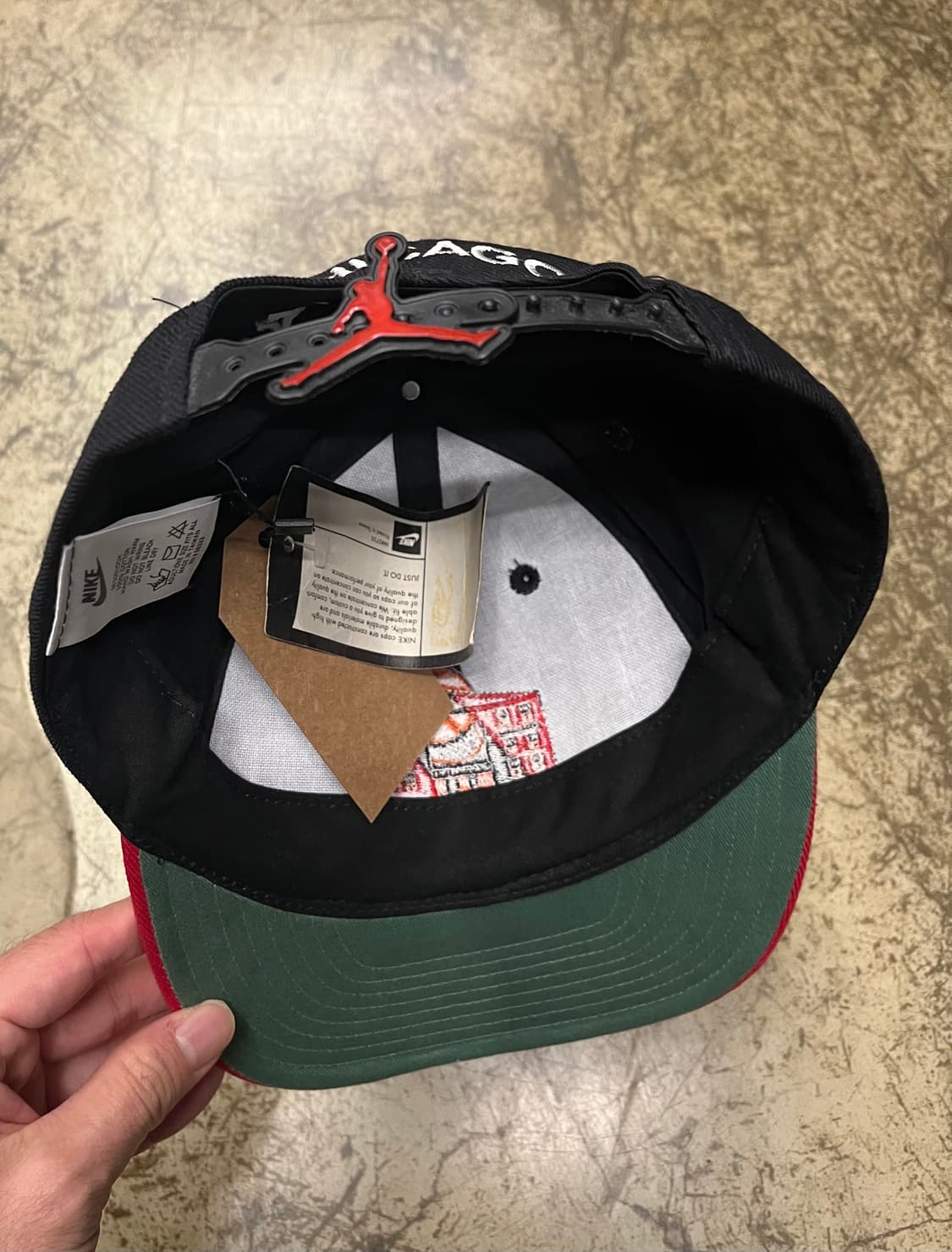 90s 마이클 조던 데드스탁 레스토랑 볼캡 블랙/레드 상품이미지5