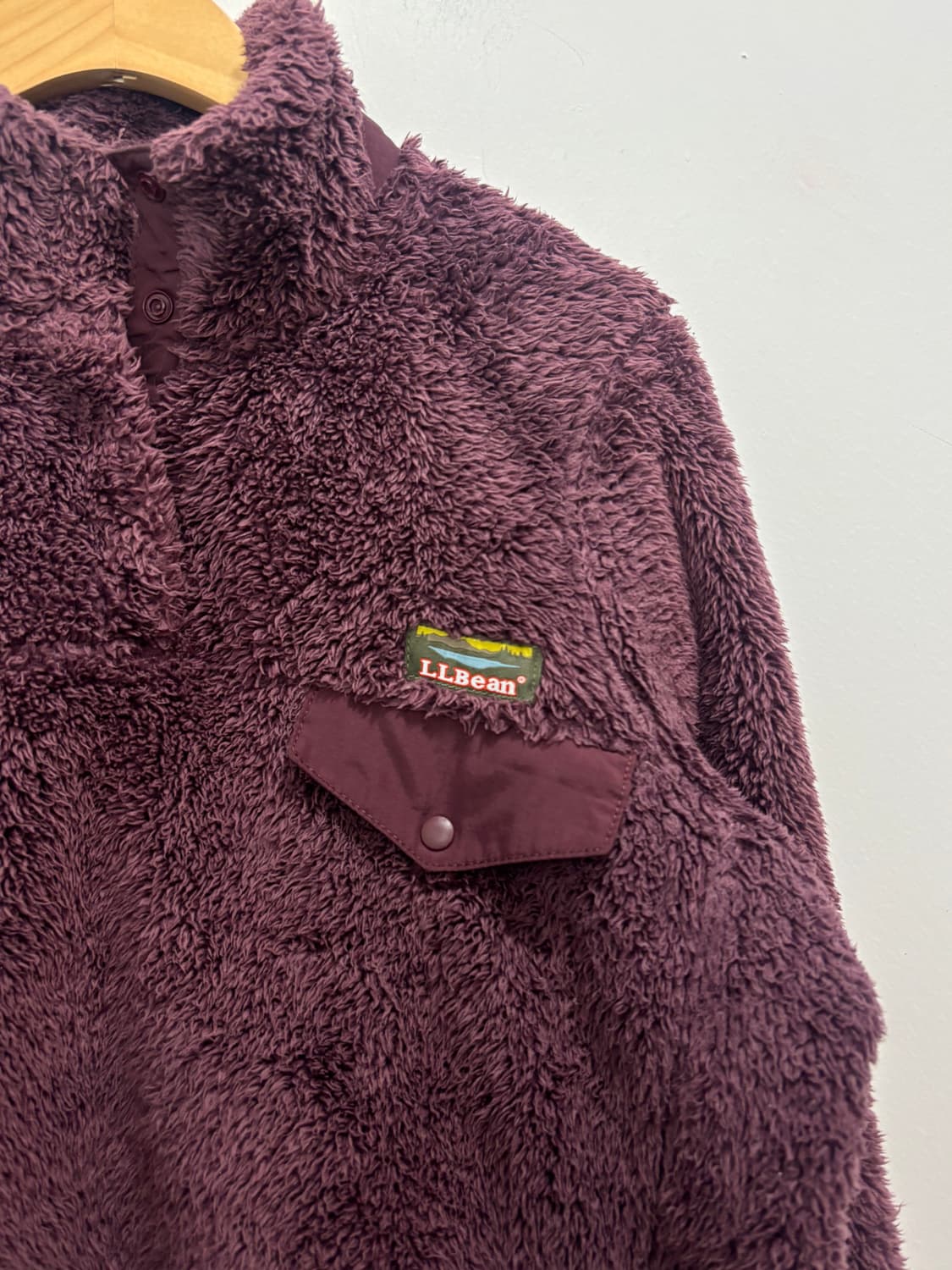 L.L.Bean 엘엘빈 자주색 플리스 풀오버 상품이미지6
