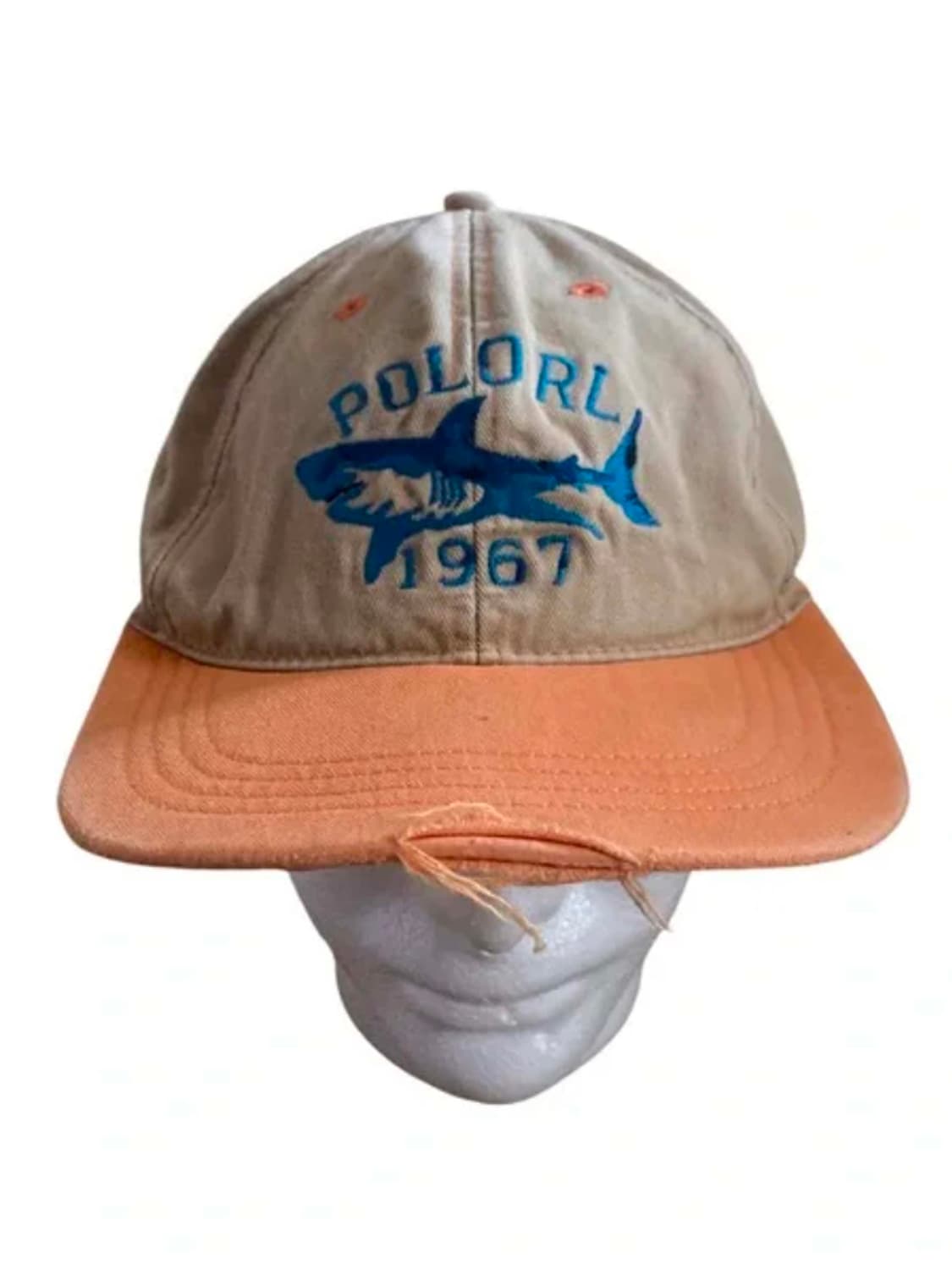 00's 폴로 랄프로렌 헌팅 샤크 데미지 페이드 볼캡 상품이미지2