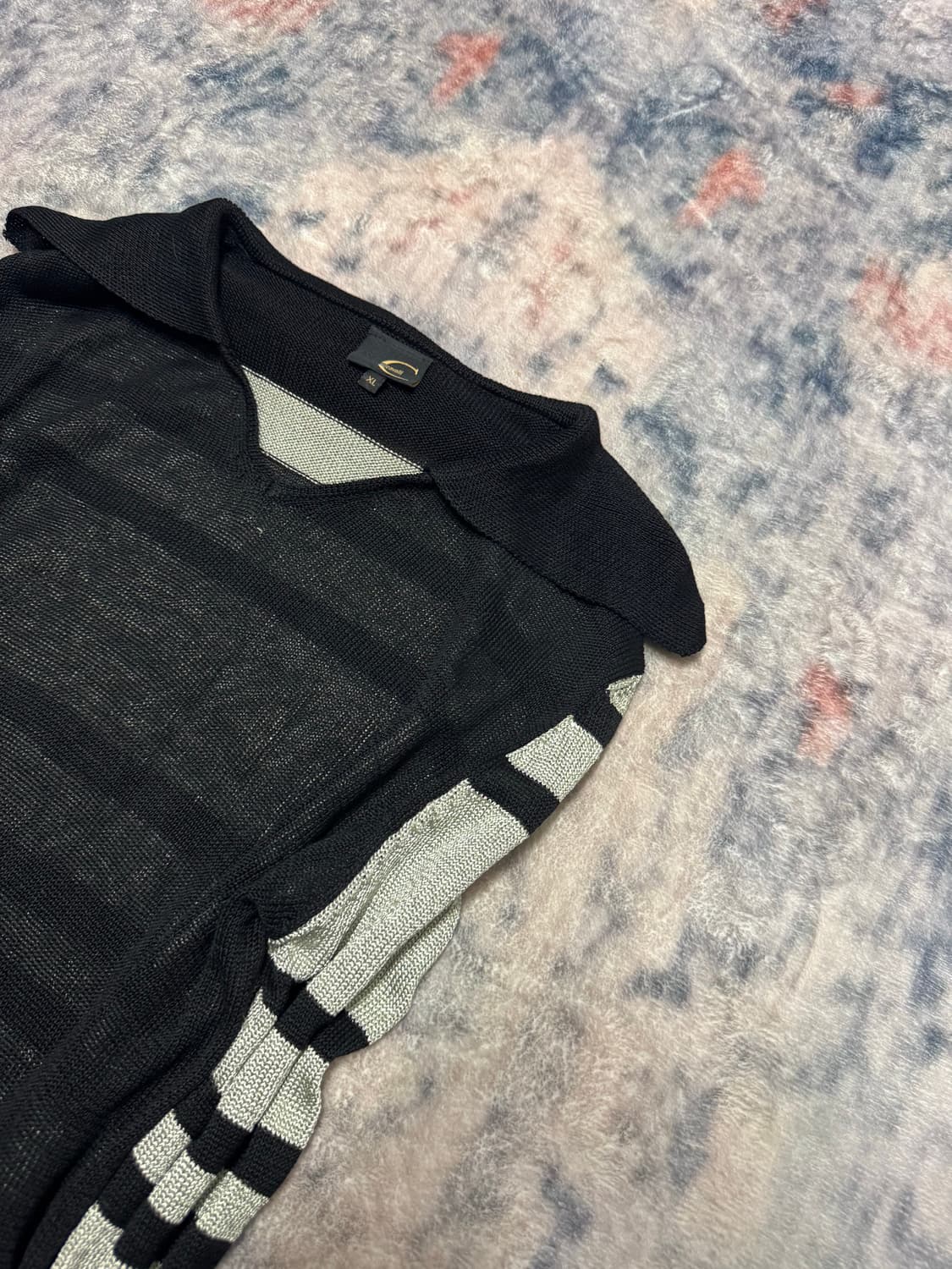 Just cavalli big collar stripe knit 상품이미지5