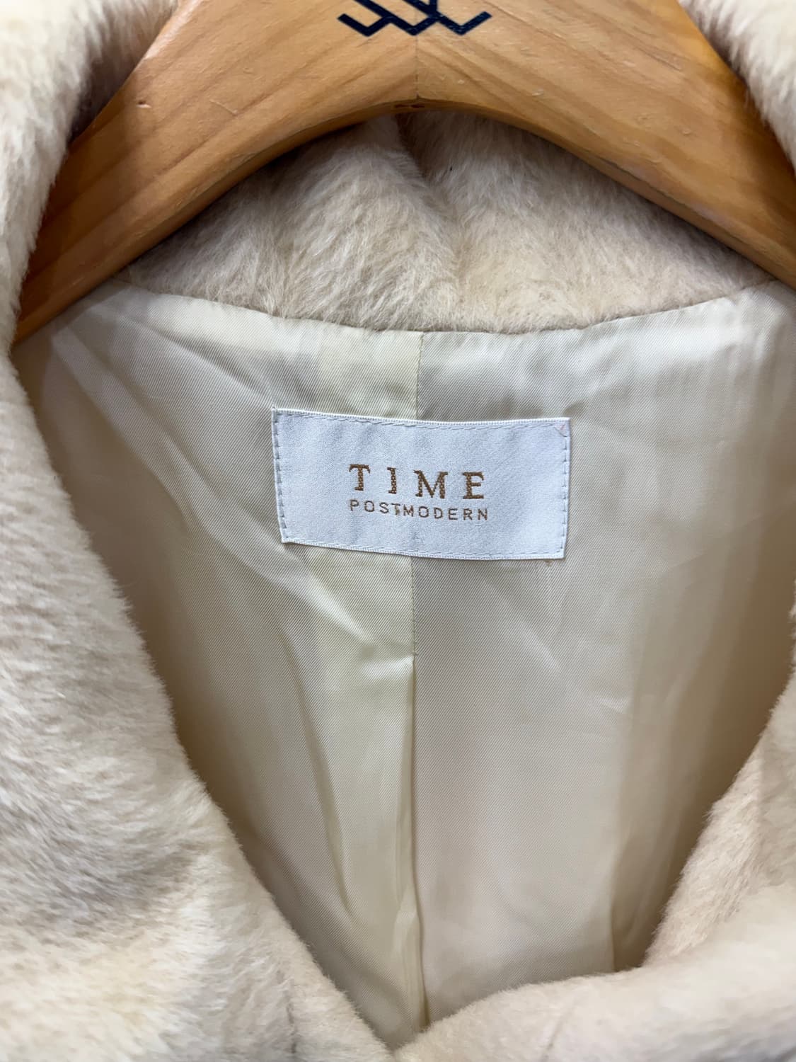 정품) 타임 루즈핏 양모 코트 아이보리 82 상품이미지5