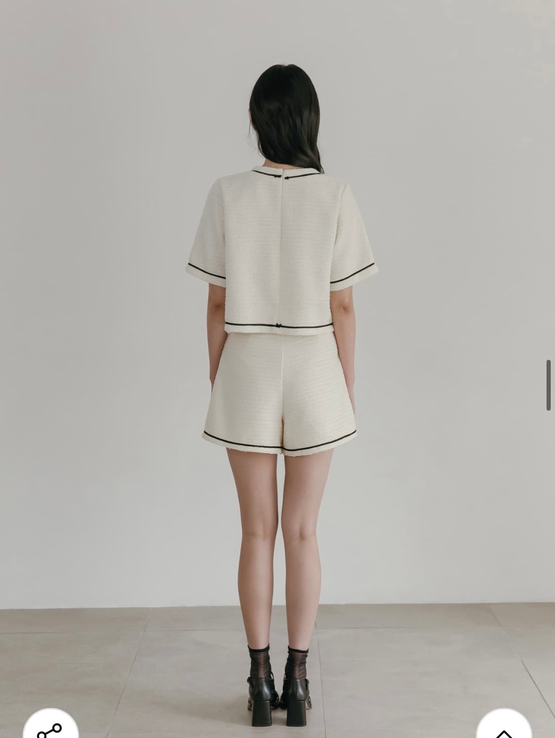 mayber u 메이버유 트위드 반바지 상품이미지3