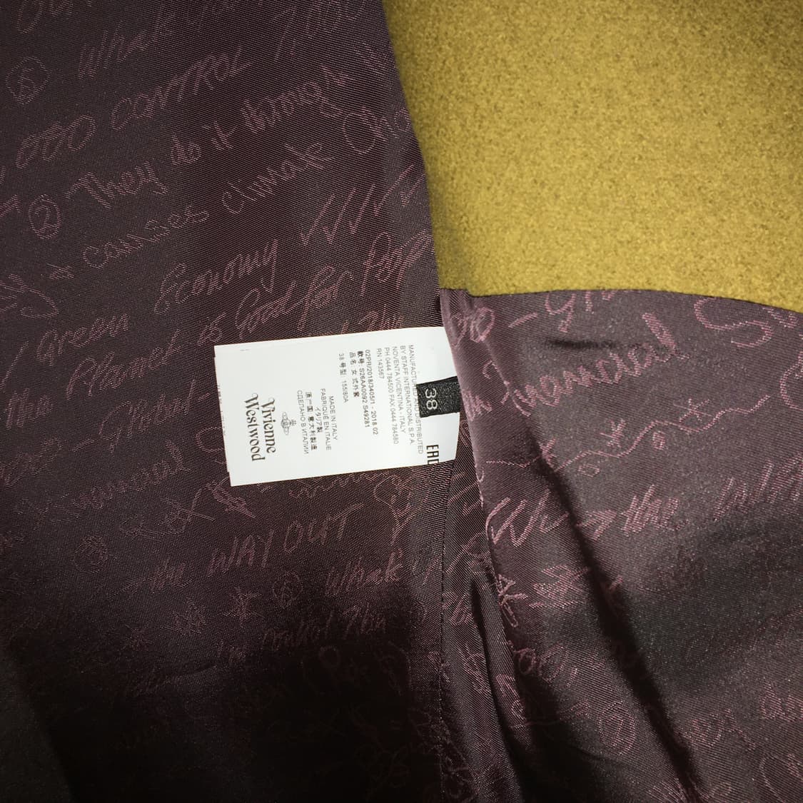 vivienne westwood 2018fw 캐시미어 코트 상품이미지9