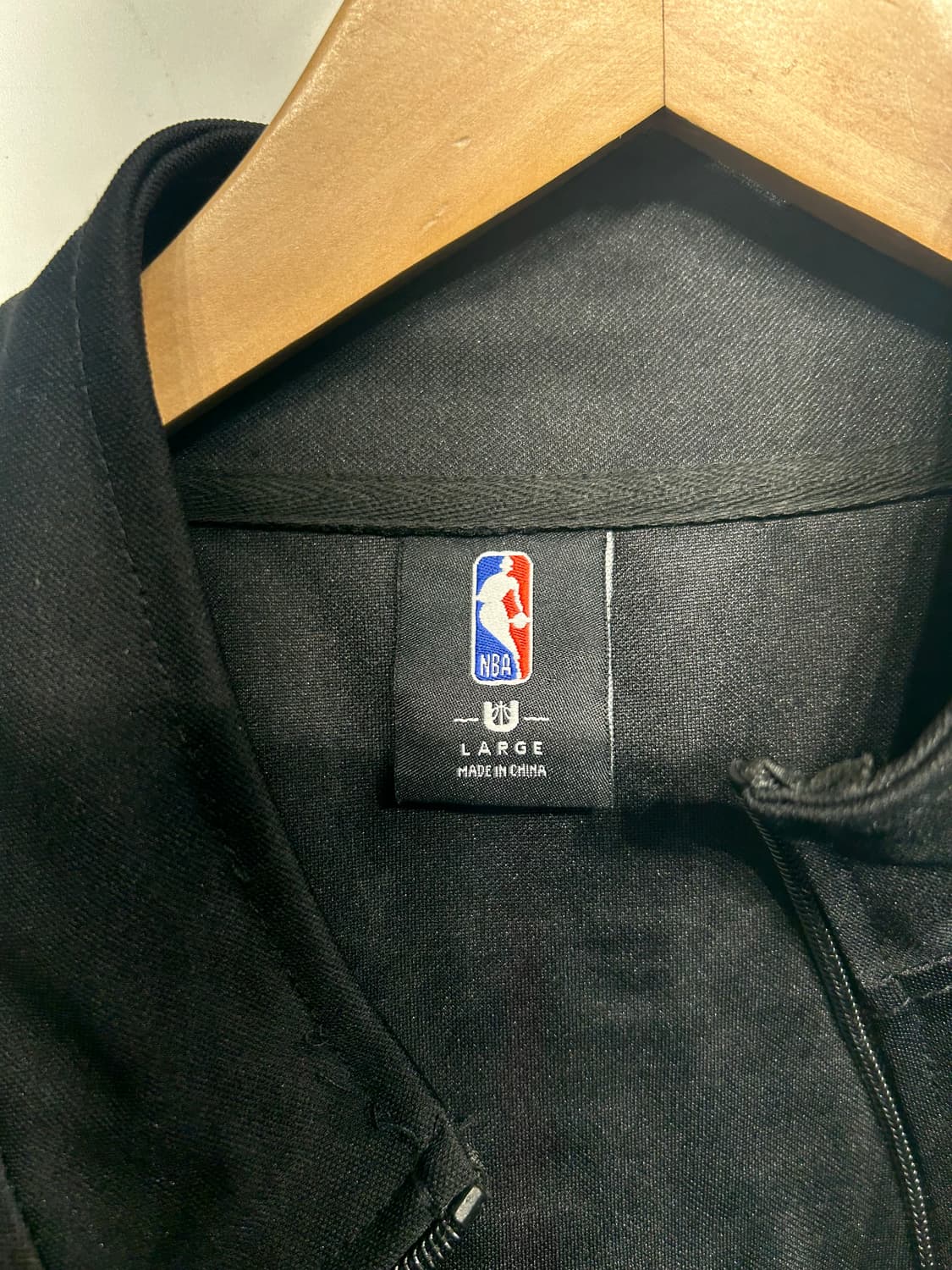 L NBA 골든스테이트 워리어스 트랙 자켓 블랙 상품이미지4