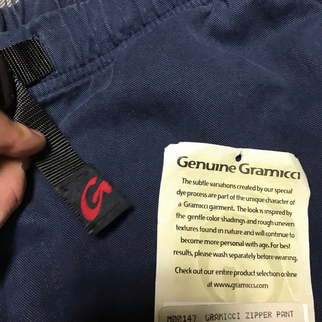 재팬 그라미치 초기 모델 더블 네이비 와이드 치노 택 새상품 상품이미지6