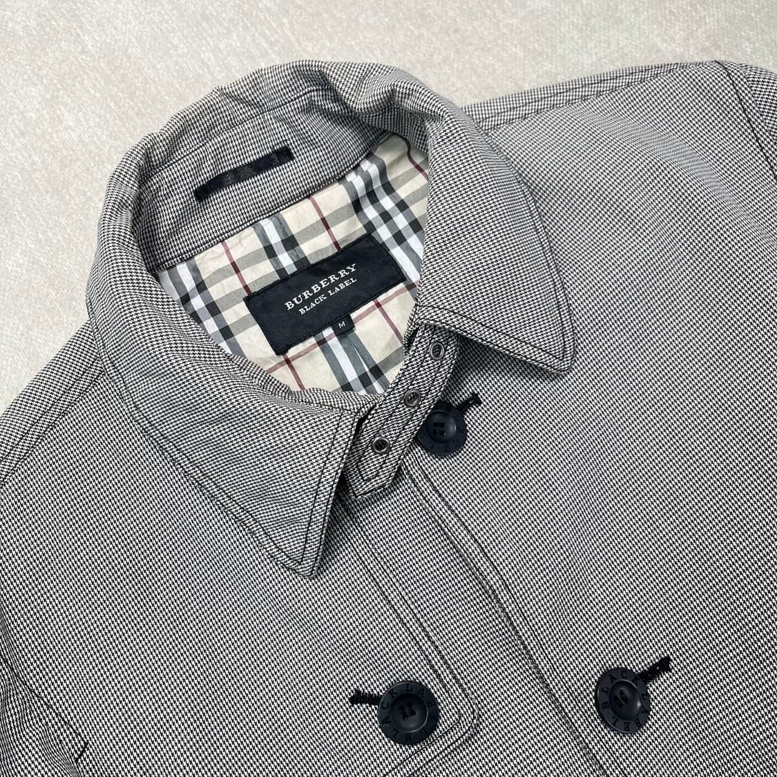 W 95 버버리 90s 블랙라벨 일본판 싱글코트 상품이미지2