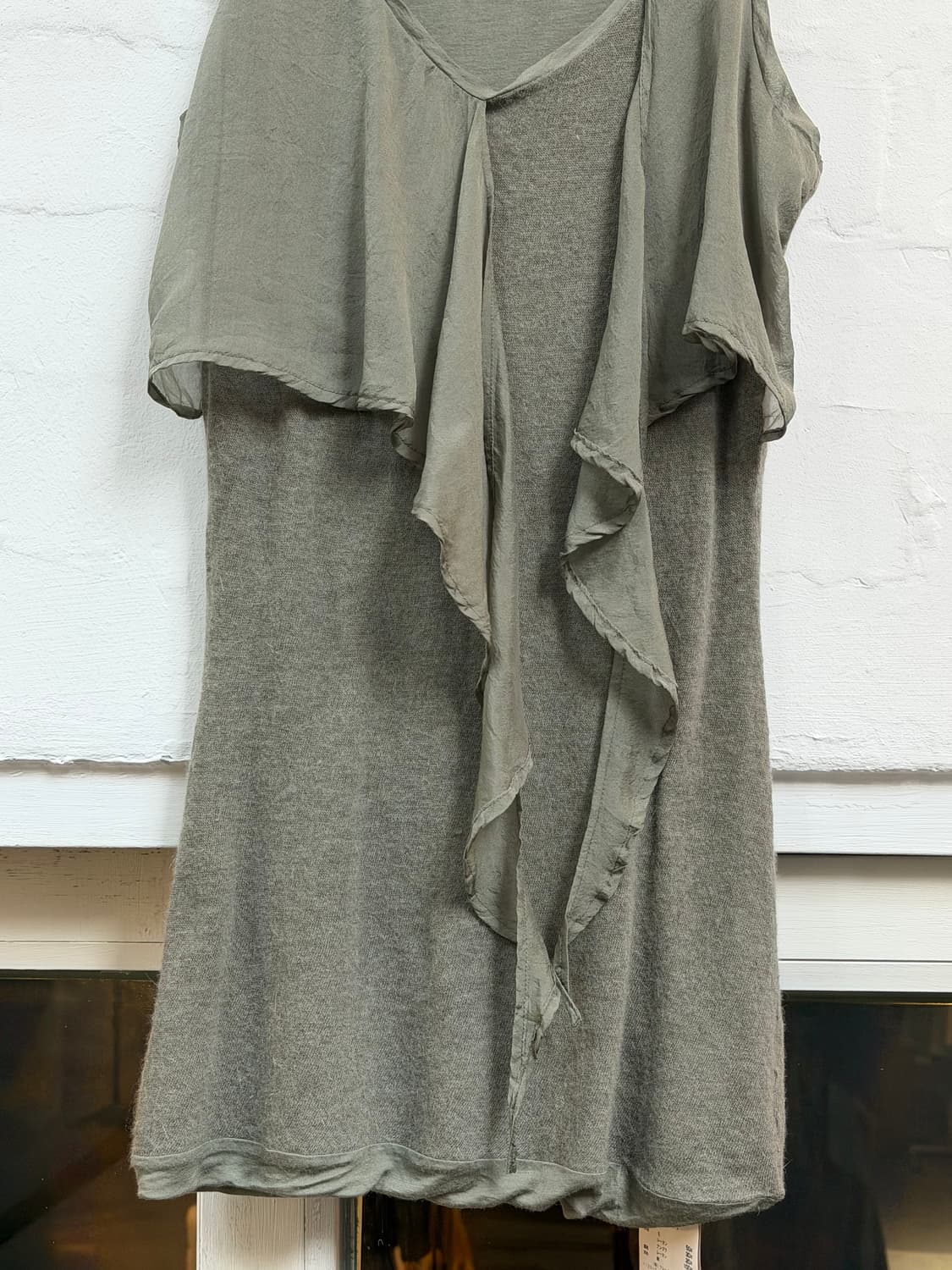 120% Lino Italy 실크 드레이프 슬리브리스 울 혼방 XS 상품이미지4