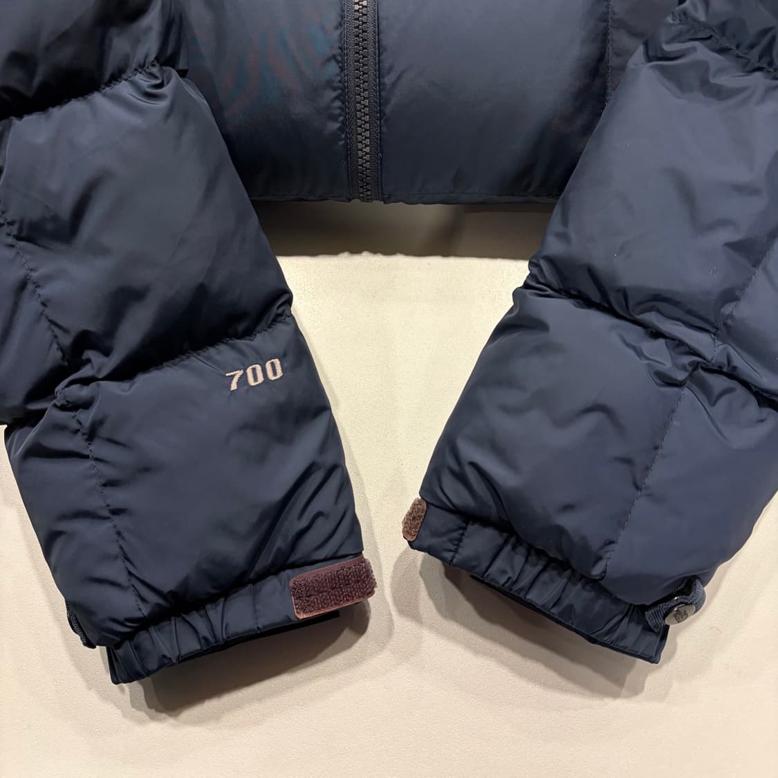 [100] 노스페이스 다운 퀼팅 패딩 블루 700 B457 상품이미지6