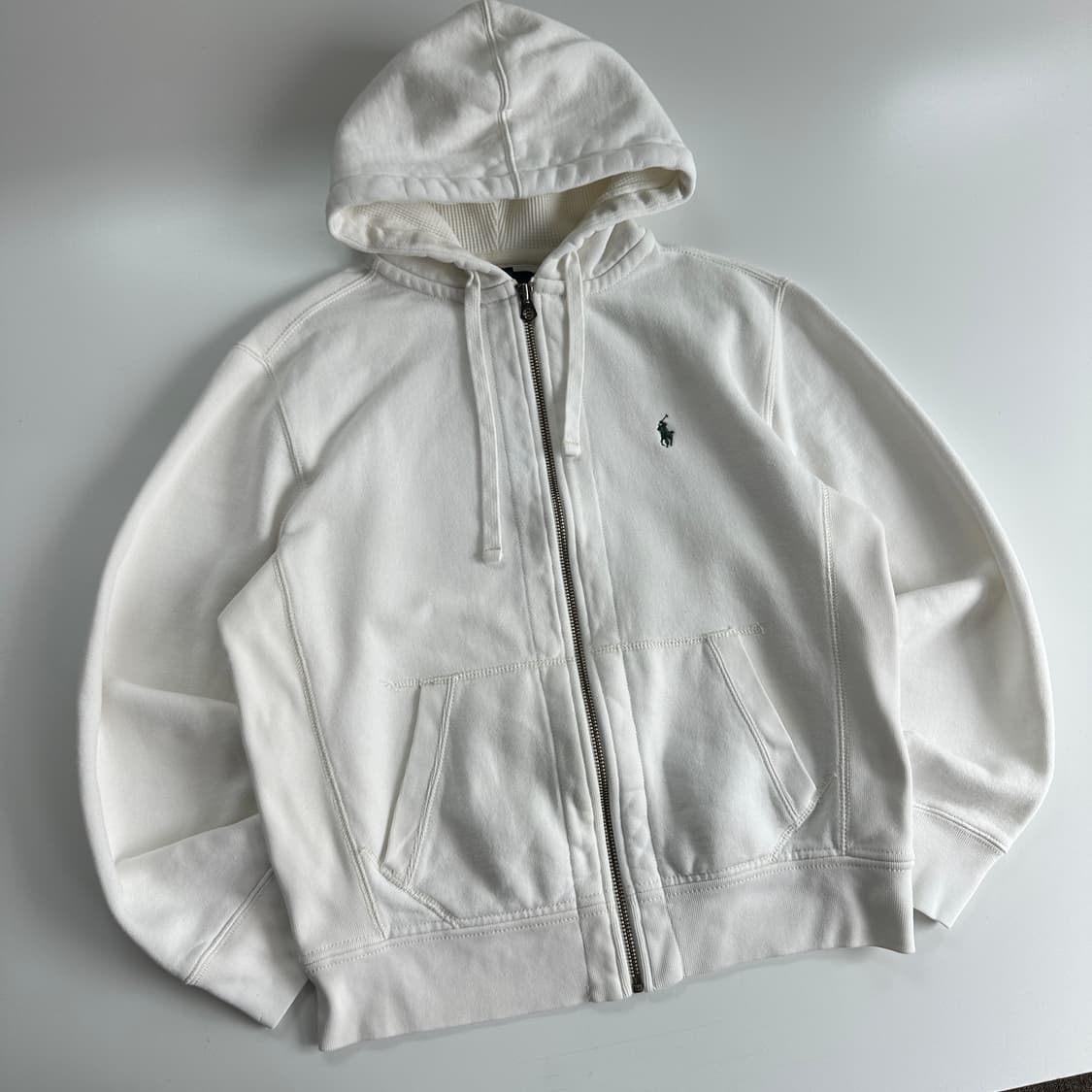 Polo 폴로 랄프로렌 00‘s 화이트 써멀 후드자켓 상품이미지2