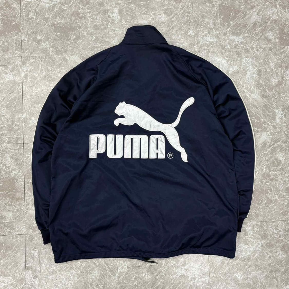 00s 퓨마 사이드라인 올드스쿨 네이비 트랙탑 희귀져지(L) 상품이미지3