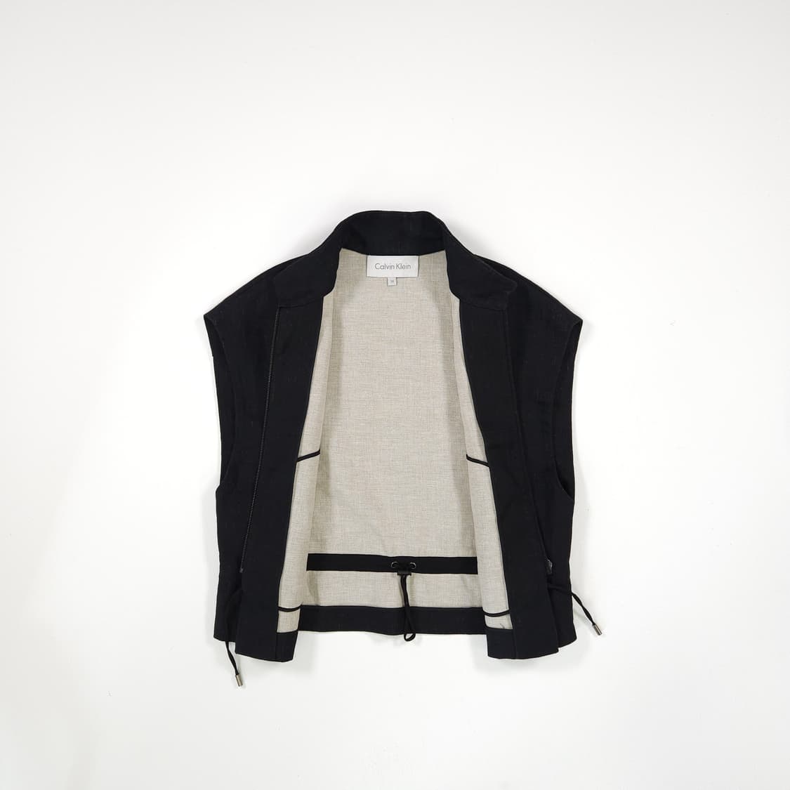 Calvin Klein 블랙 집업 베스트 상품이미지4