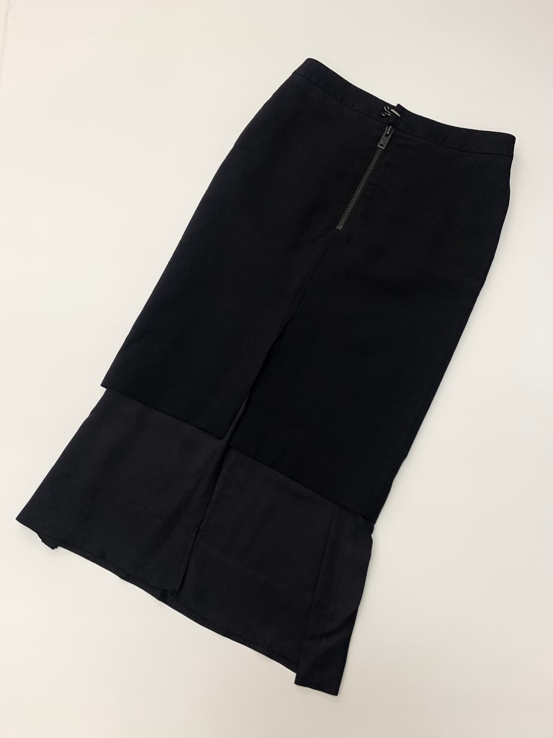 Maison Margiela 메종 마르지엘라 블랙 울 레이어드 스커트 상품이미지5