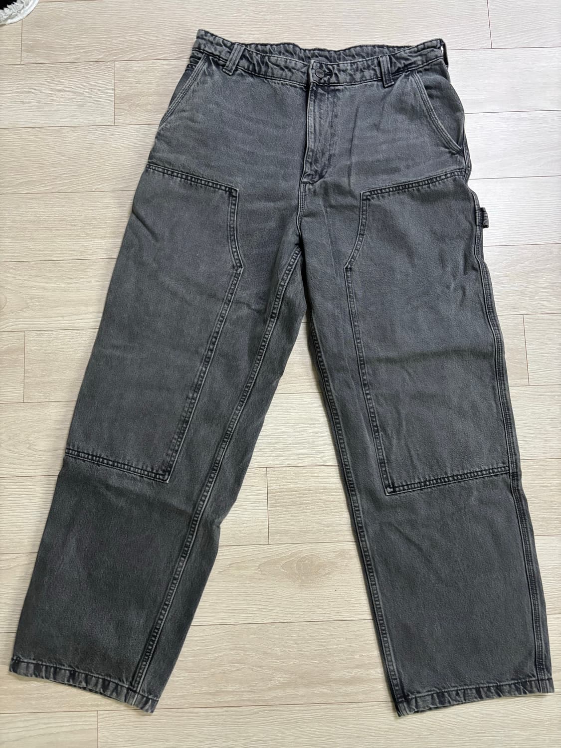 자라 카펜터 그레이 데님 팬츠 상품이미지1