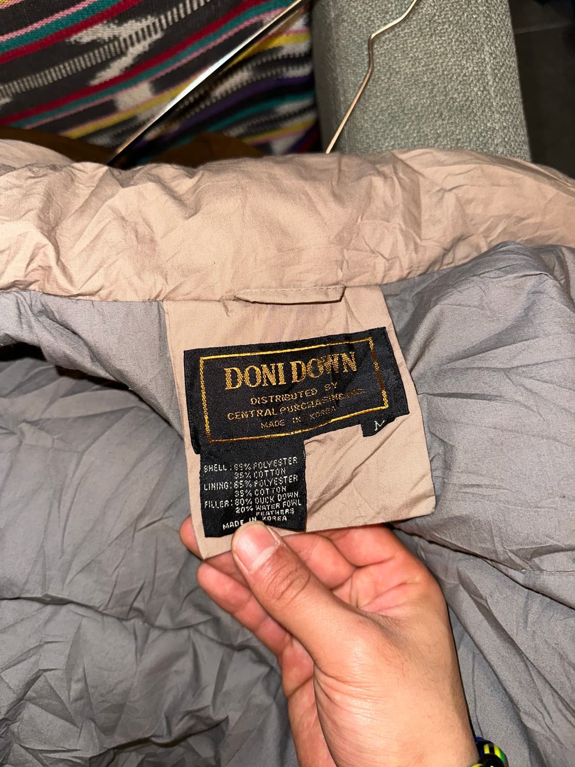 90’s American down padded bomber jacket 상품이미지9