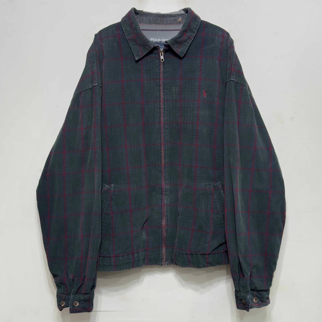 90s 폴로 골프 체크 코듀로이 자켓 상품이미지1