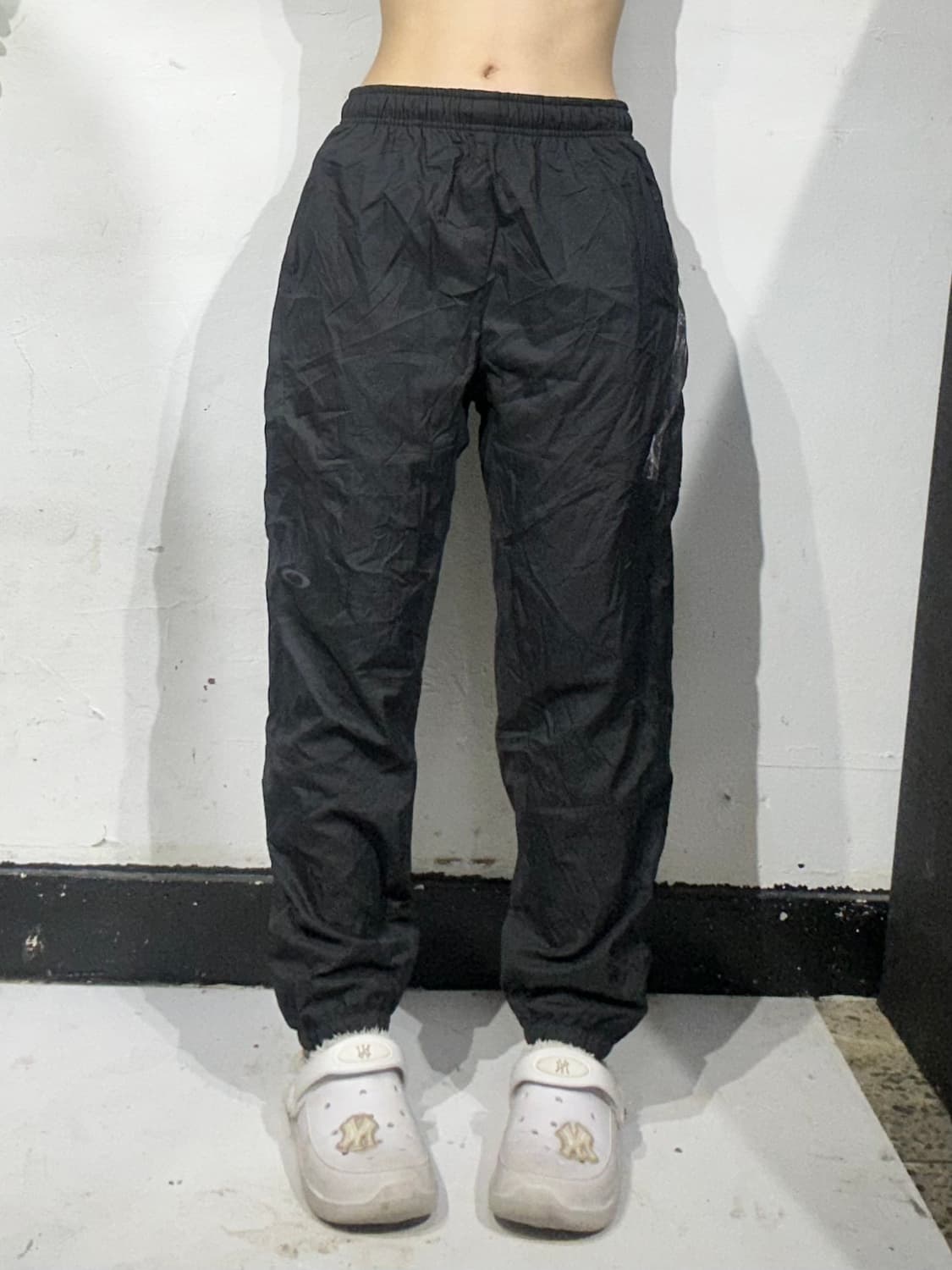 오클리 블랙 와이드 조거 팬츠 추리닝 바지 S 상품이미지2