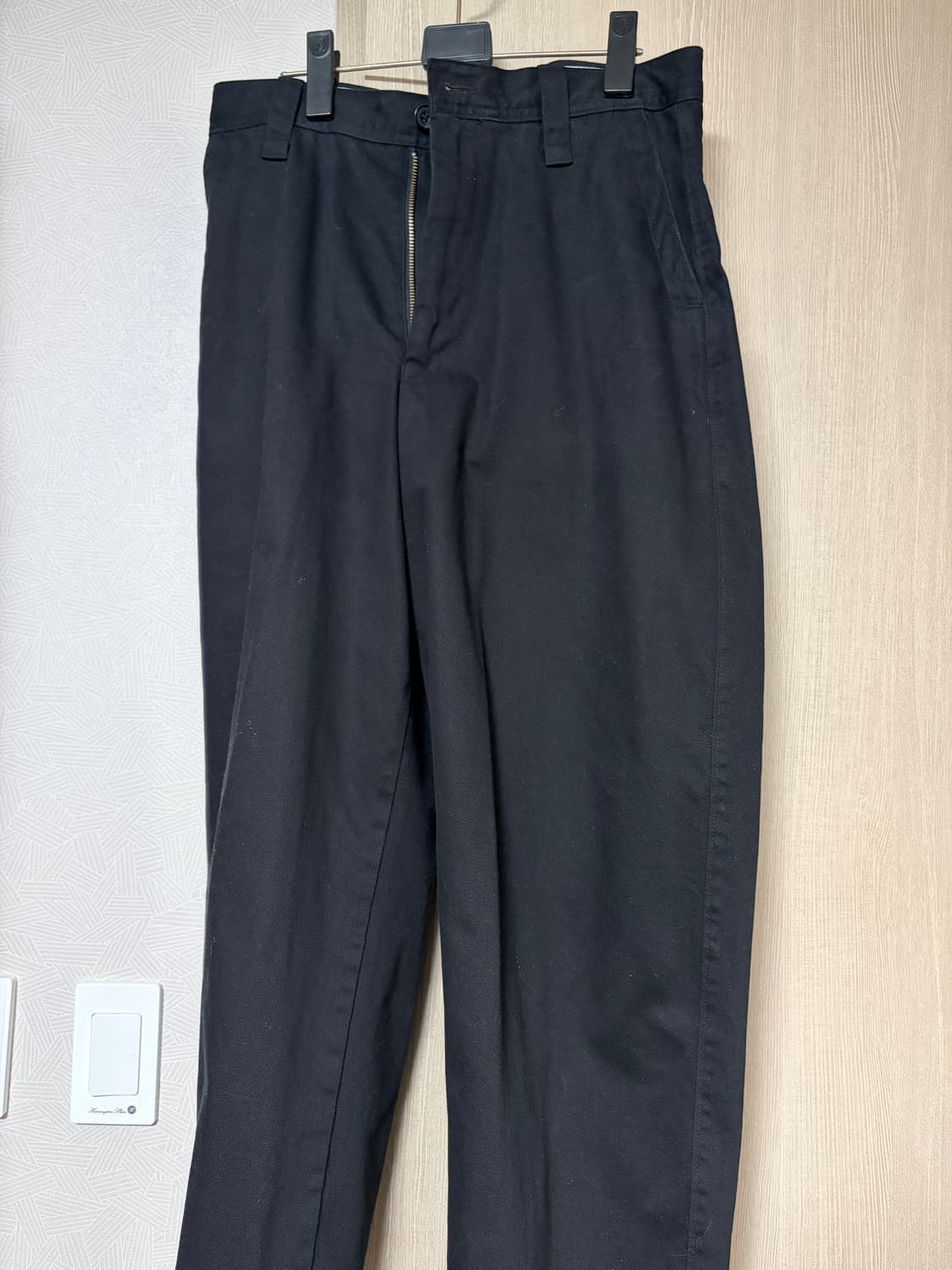 유니클로u 와이드핏치노팬츠 블랙 76사이즈 상품이미지1