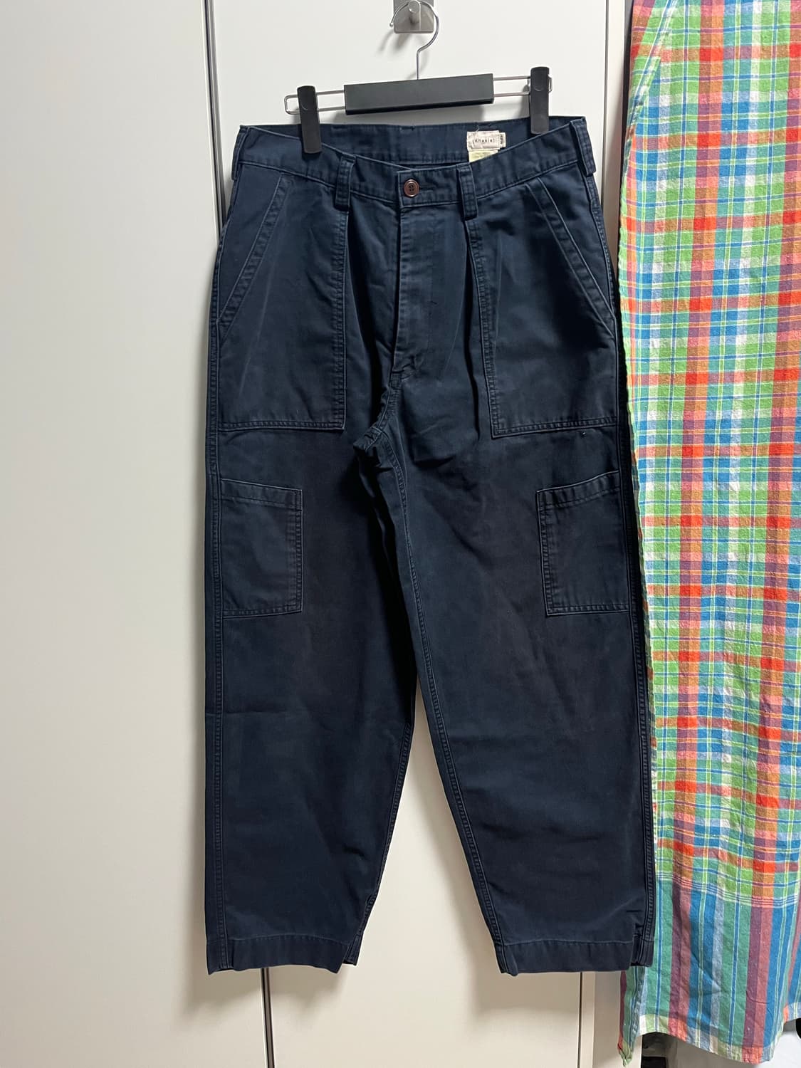 카키스 네이비 카고 팬츠 상품이미지1