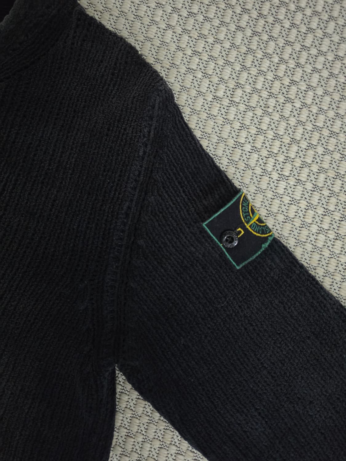 98AW 스톤 아일랜드 그린 엣지 다크 셔닐 니트 상품이미지5