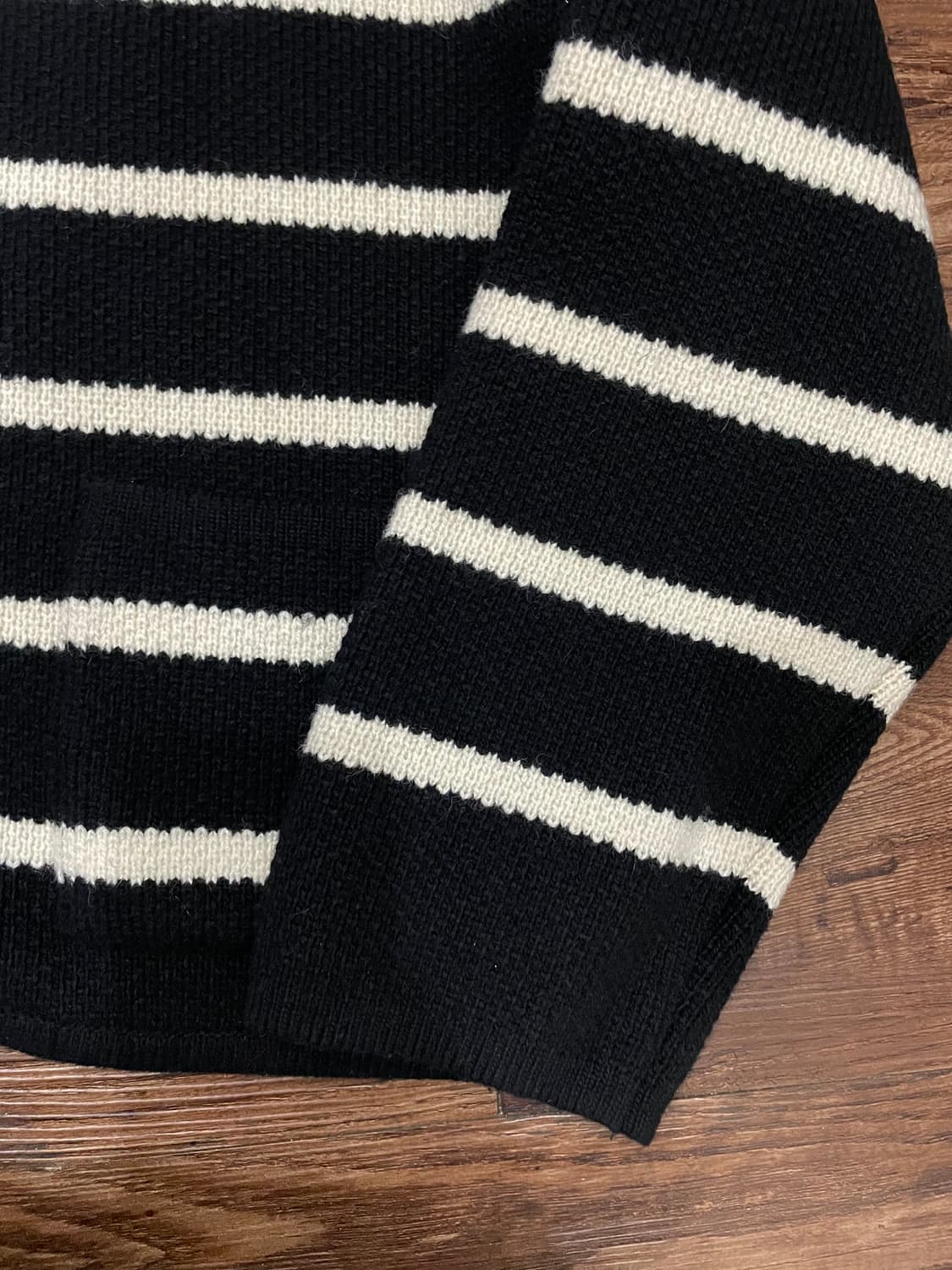 보카바카 세일러 스트라이프 니트 자켓 블랙 상품이미지4