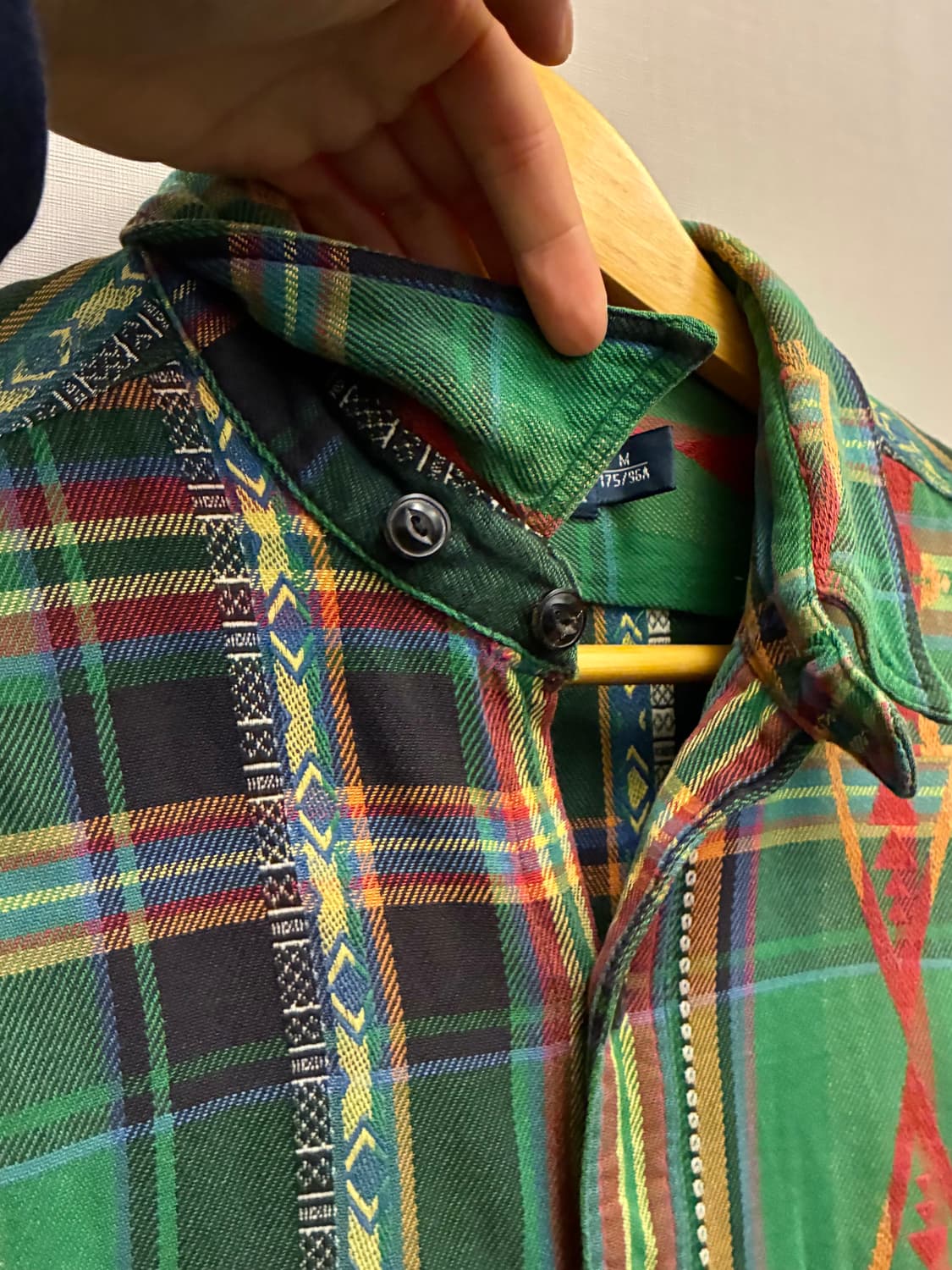 (M~L)00s 폴로랄프로렌 빈티지 나바호 아즈텍 패턴 플란넬 셔츠 상품이미지5