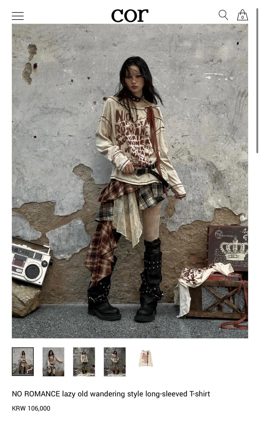 샵 cor 롱슬리브 상품이미지1