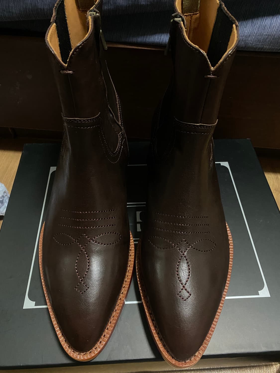 길프 Molko 45 Cuban boot in Brownskin 상품이미지1