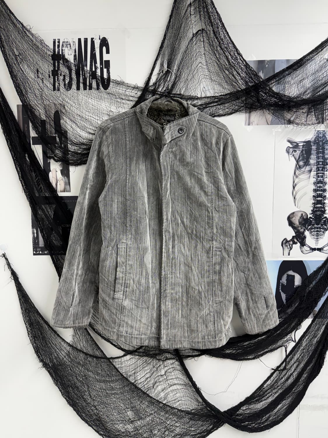 Basic denim fur jacket 상품이미지1