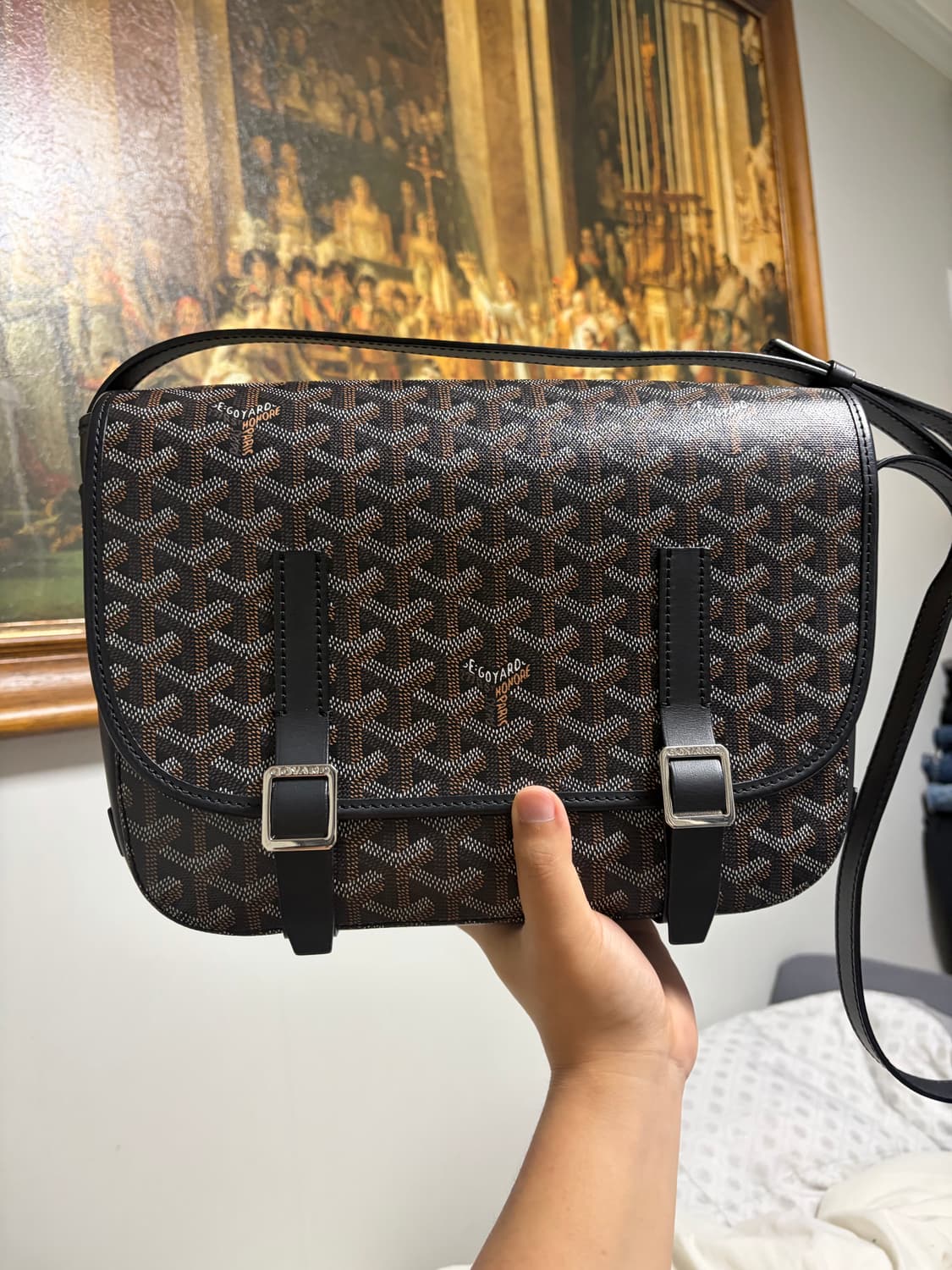 고야드 벨베데르 mm 블랙 크로스백 가방 (풀박스) 상품이미지2