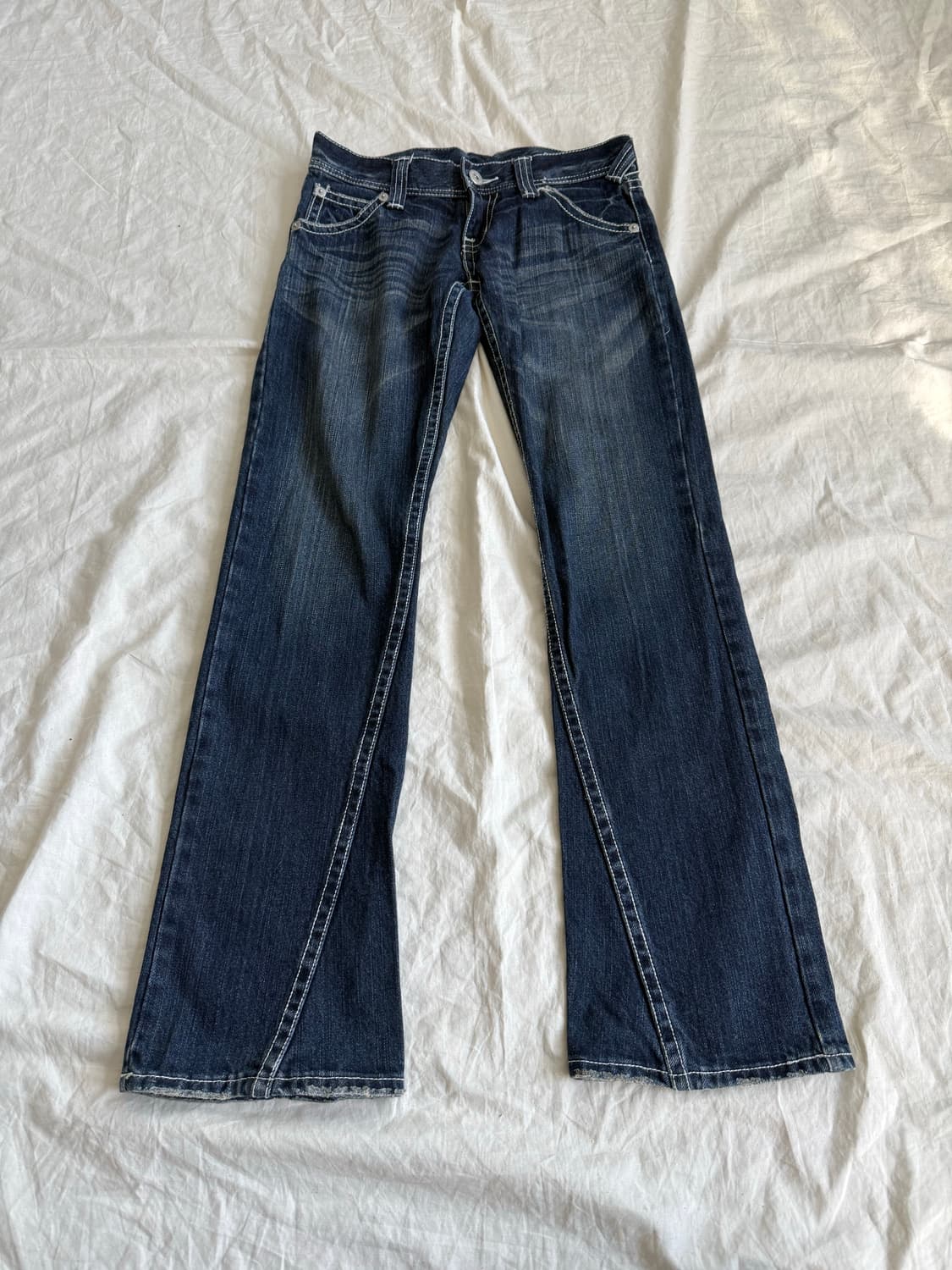 세만틱디자인 로우라이즈 데님팬츠 상품이미지1