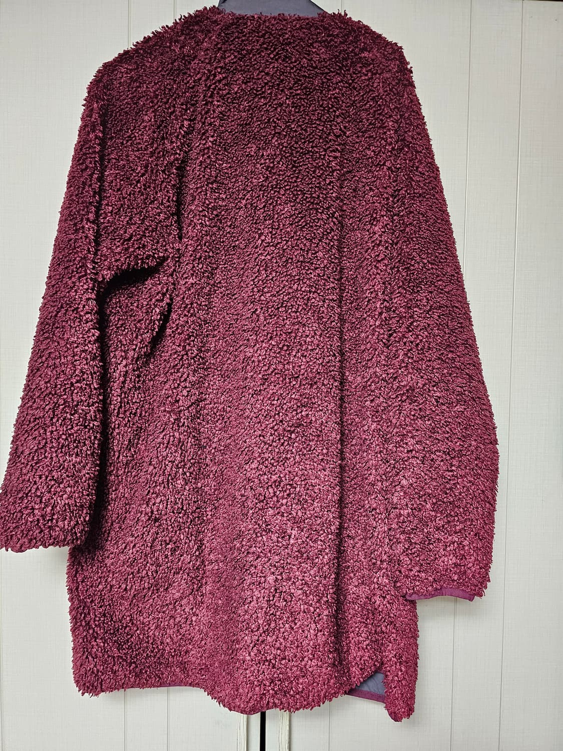 안다르 미들파이 리버서블 양털코트 상품이미지2