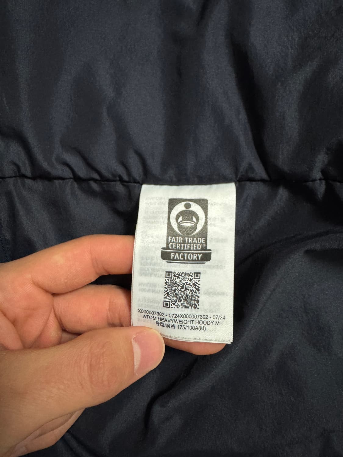 (SS급) 아크테릭스 아톰 헤비웨이트 후디 블랙 사파이어 M 상품이미지10