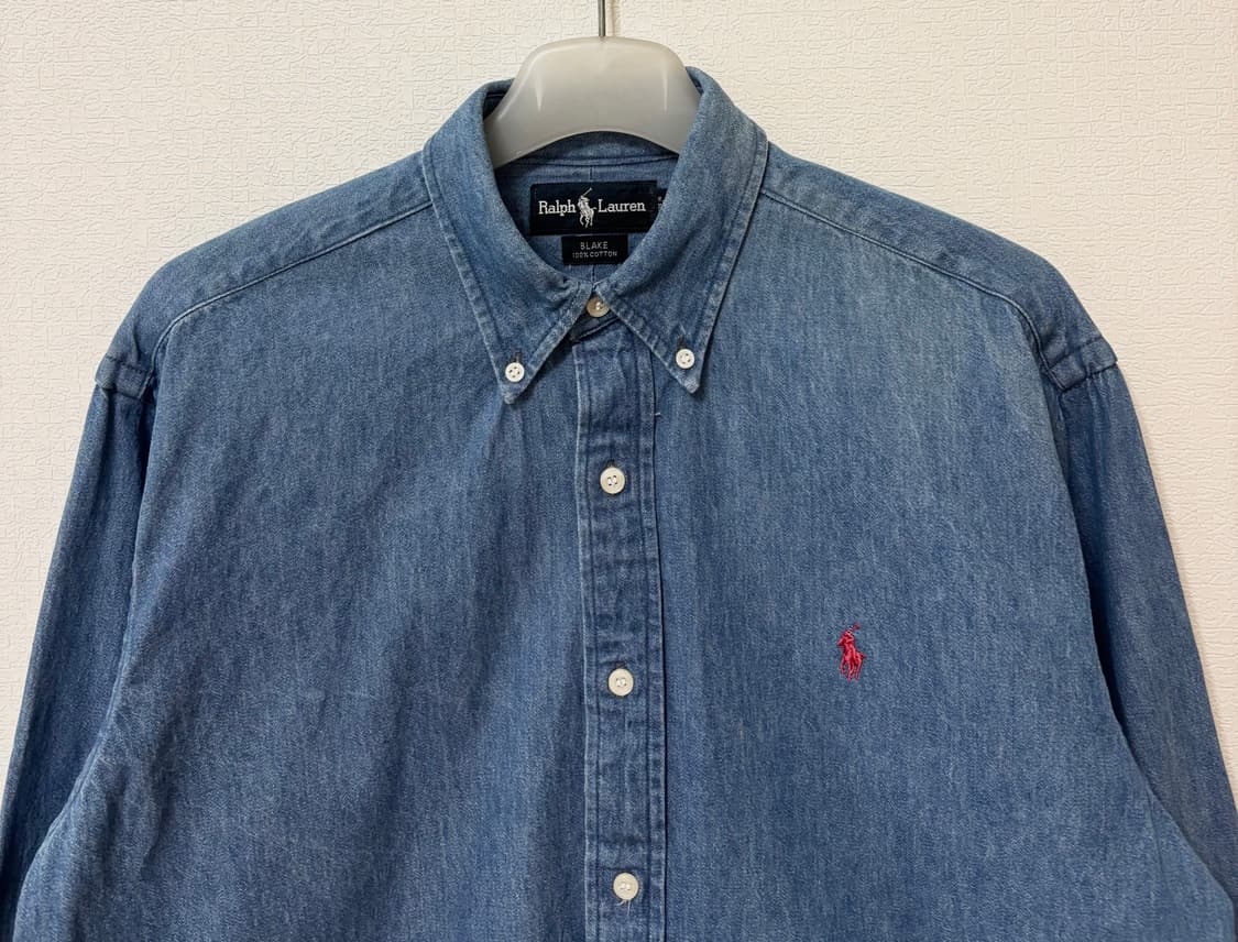 폴로 랄프로렌 VTG 데님 셔츠L레귤러 핏 상품이미지9
