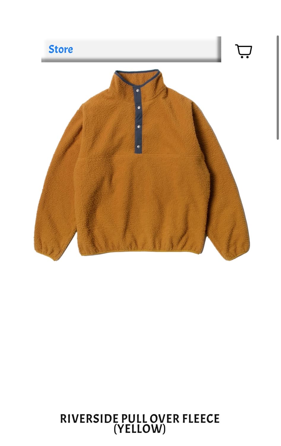 더뤡코즈 풀오버 플리스 옐로우 3사이즈 삽니다 상품이미지1