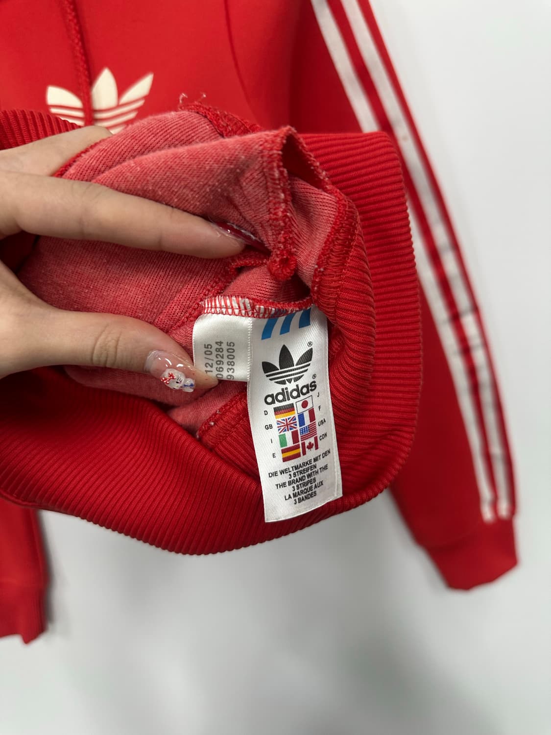 아디다스 레드 후드디플락  상품이미지4