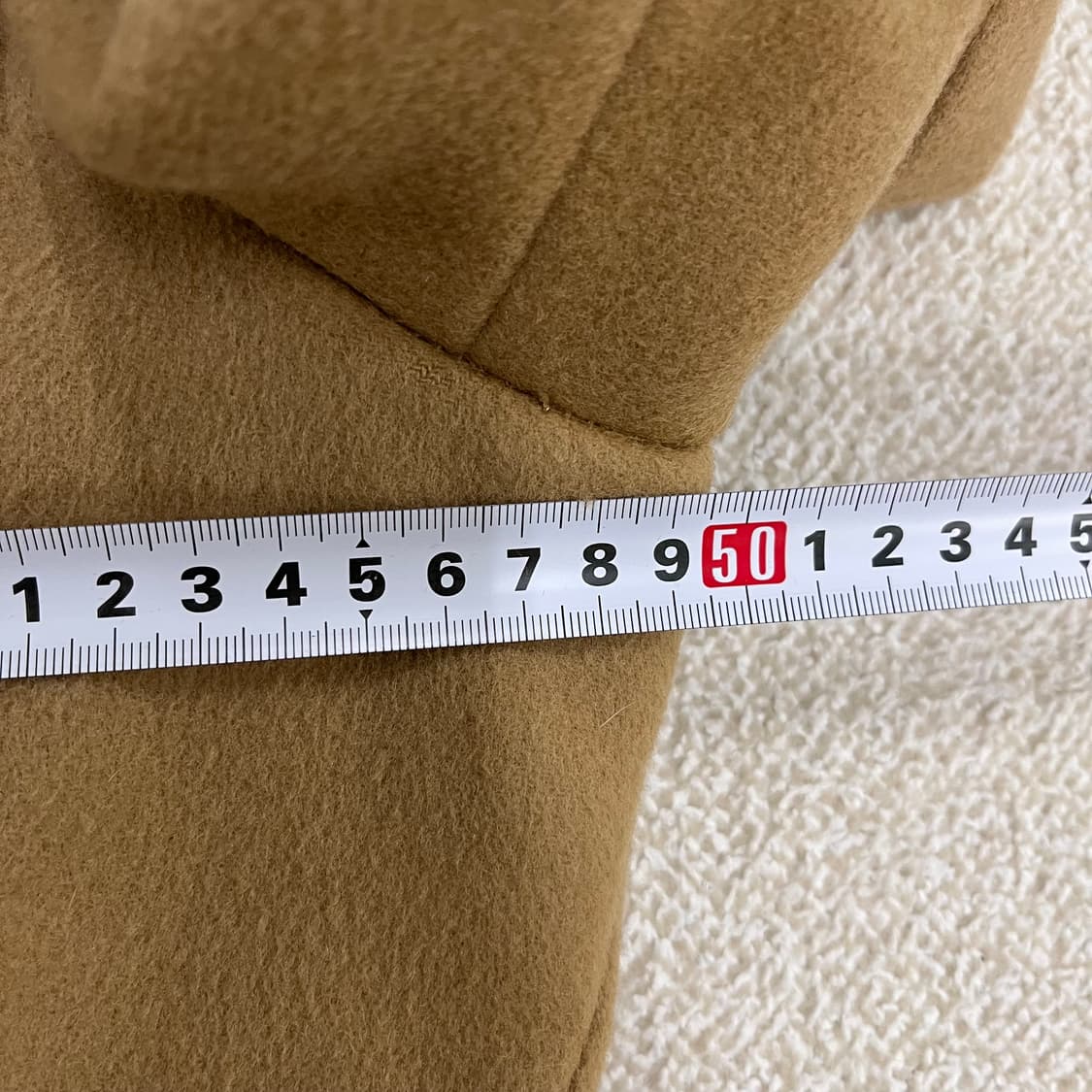 실측확인 유메르 카멜 롱 코트 자켓 0203M1 상품이미지7