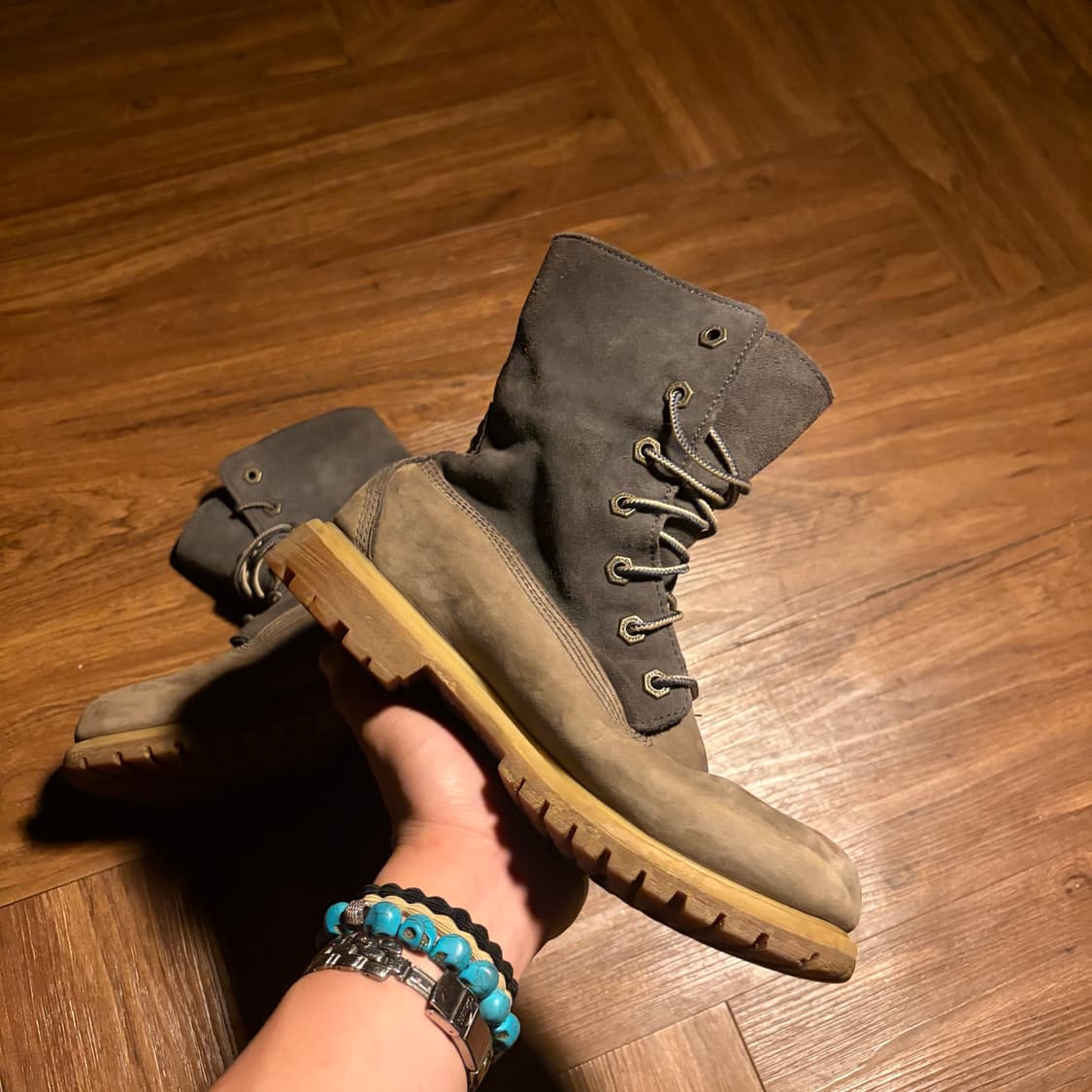 TIMBERLAND 팀버랜드 투톤 레더 부츠 상품이미지3