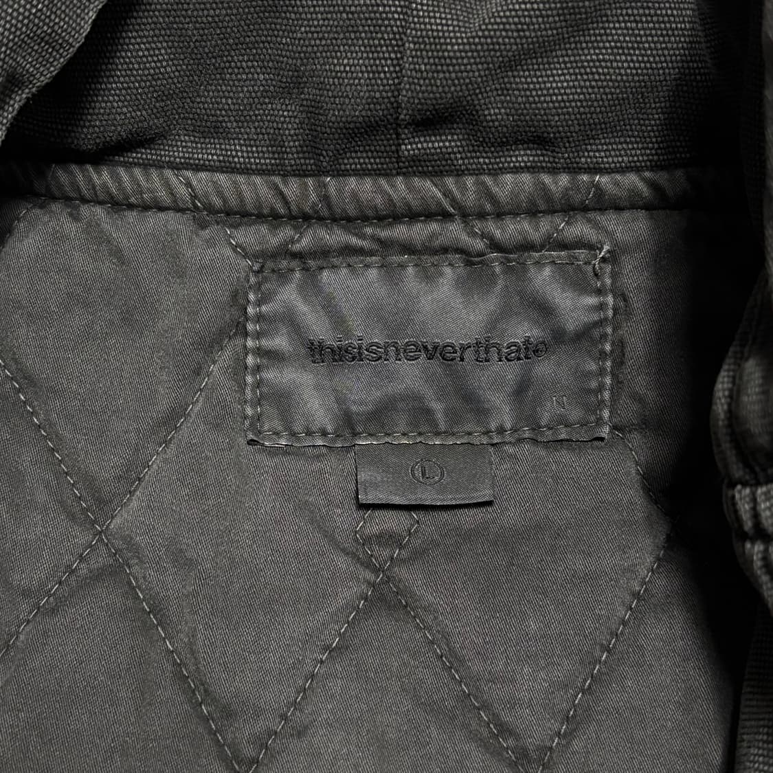 L 디스이즈네버댓 챠콜 후드 자켓 상품이미지4
