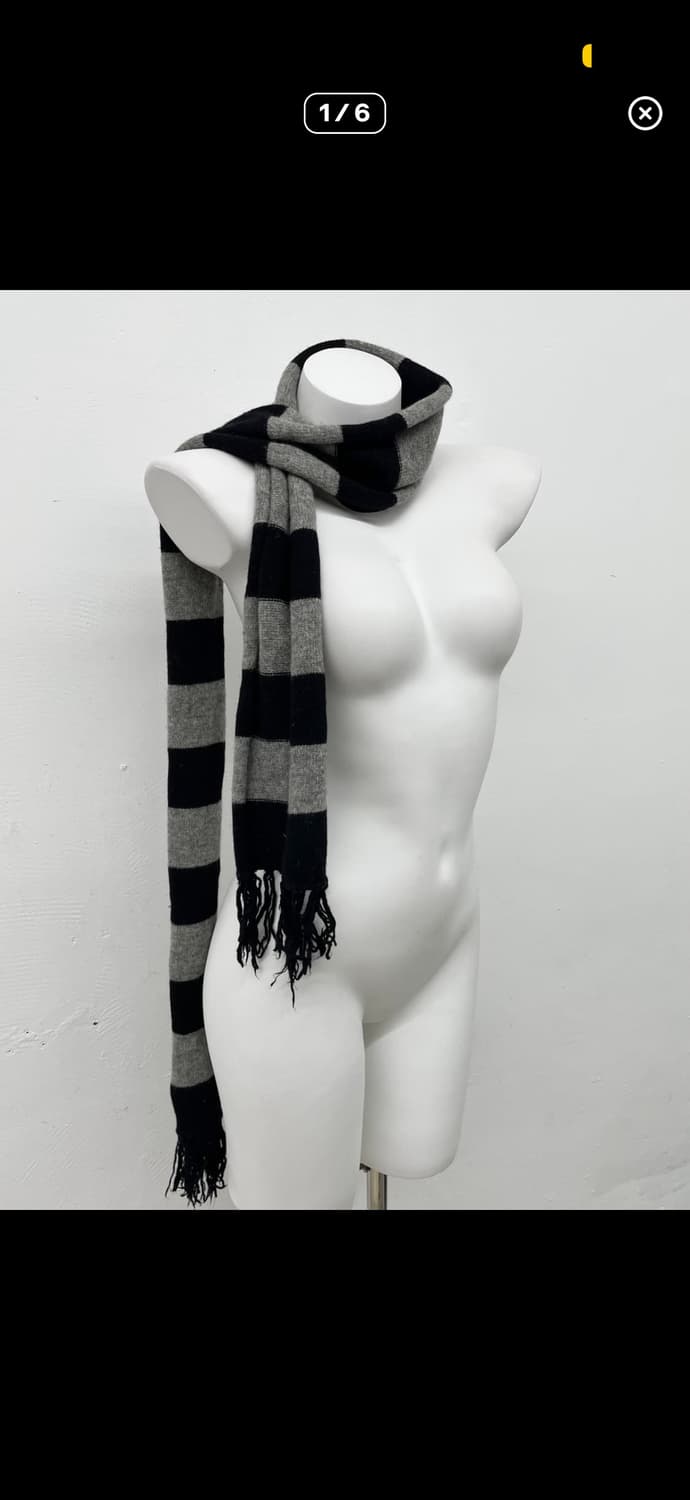 스트라이프 울 코지 머플러 상품이미지1