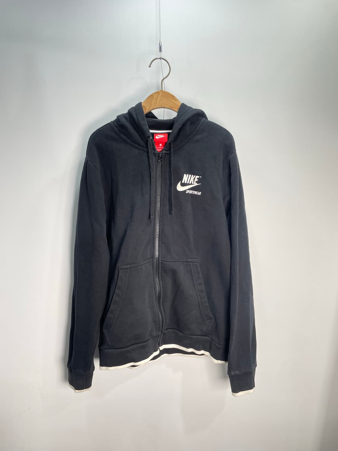 나이키 블랙 후드 집업 S  상품이미지1