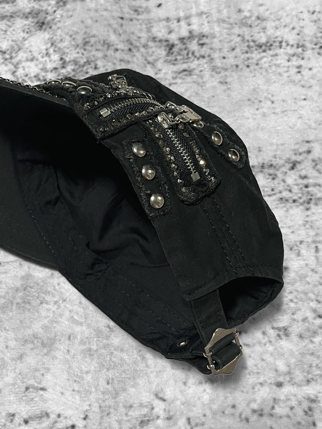 cross zipper punk cap  상품이미지4