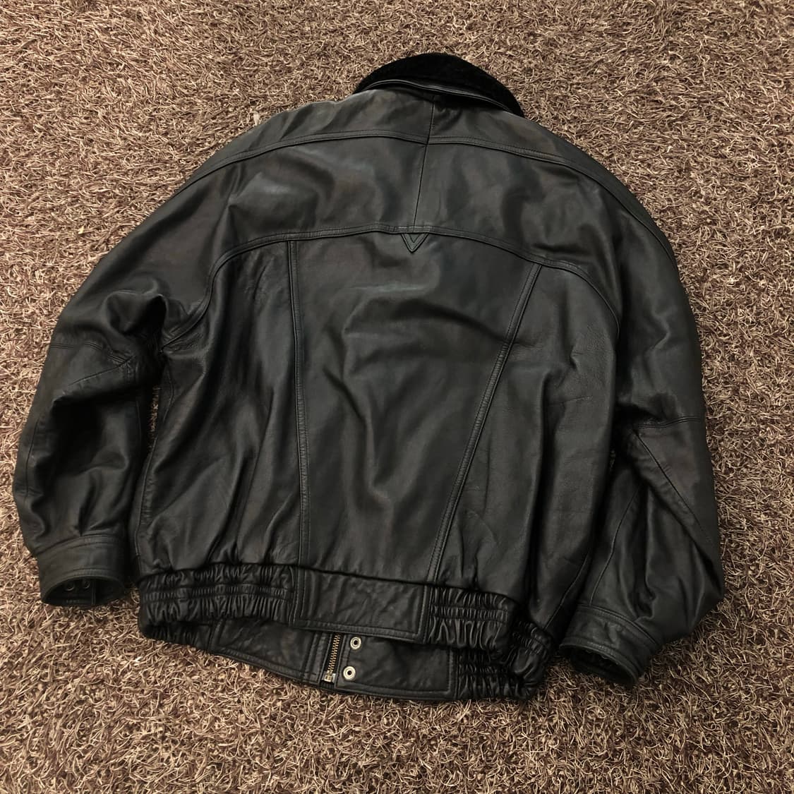 빈티지 양가죽 봄버 레더 가죽 자켓 상품이미지5
