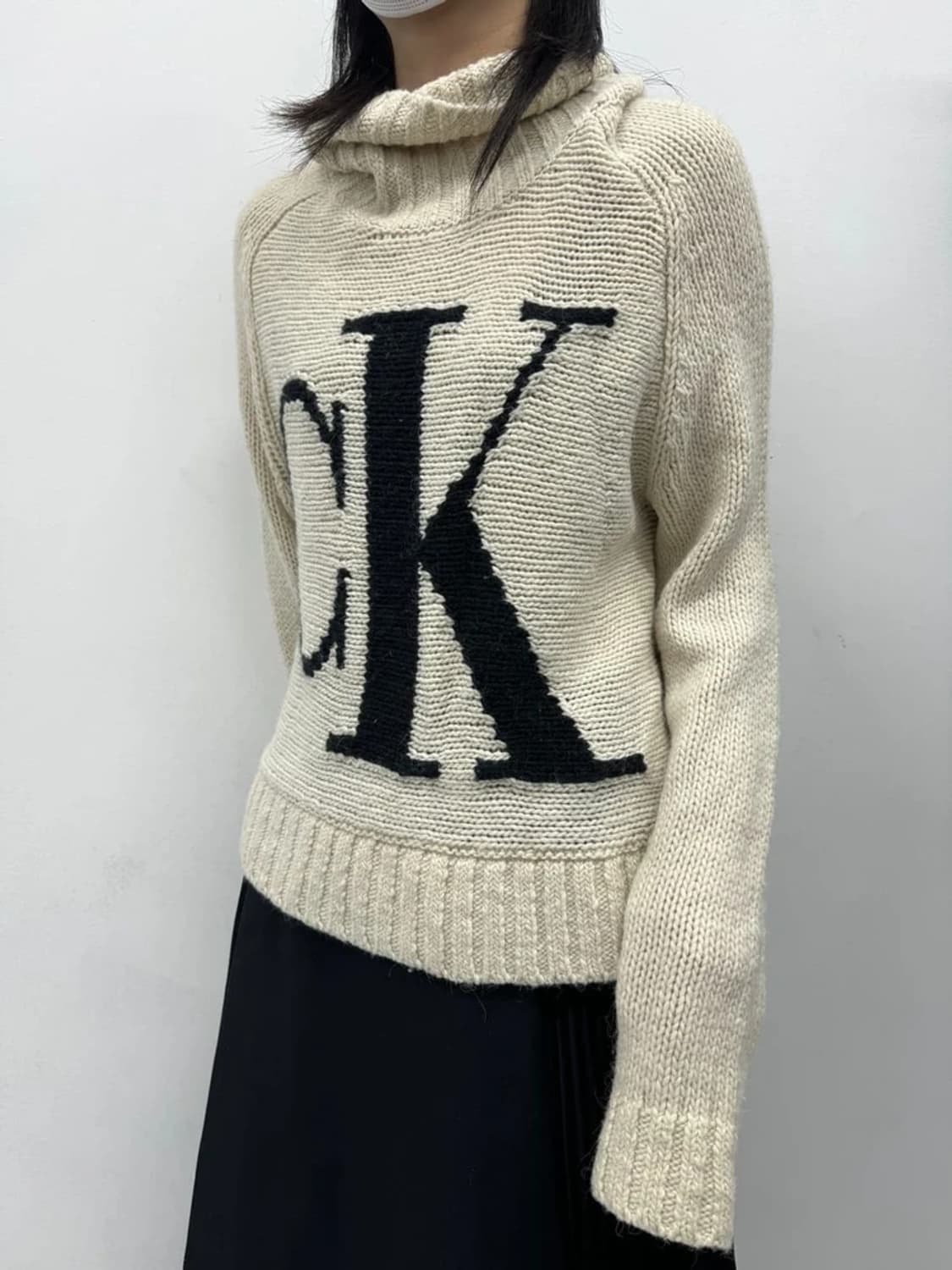 CK 알파카 울 Y2K 폴라 니트 PN7285 상품이미지2